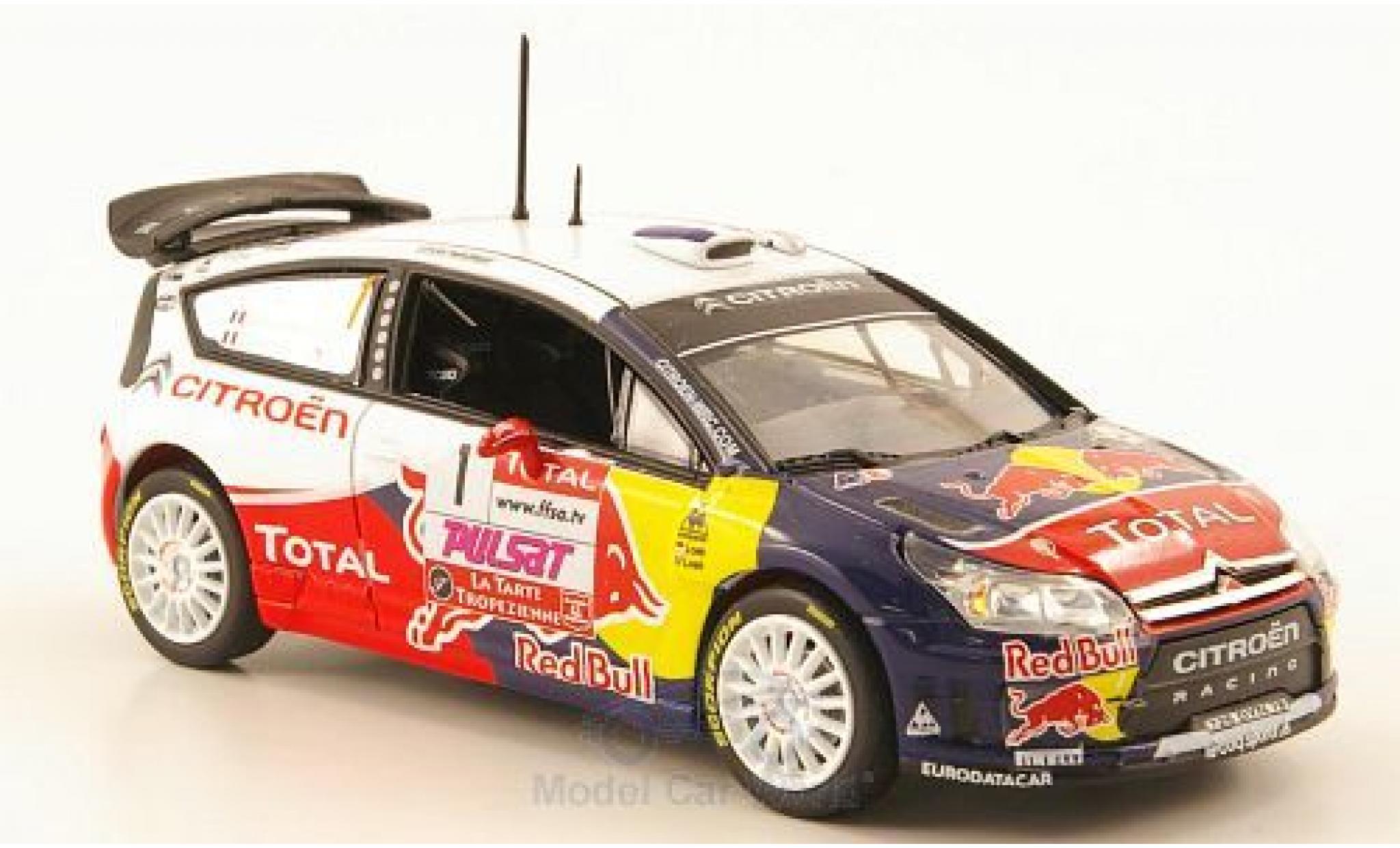 Citroen C4 WRC 1/43 Norev WRC No.1 Racing Red Bull Total WRC Rallye du Var 2009 S.Loeb/S.Loeb modellino in miniatura
