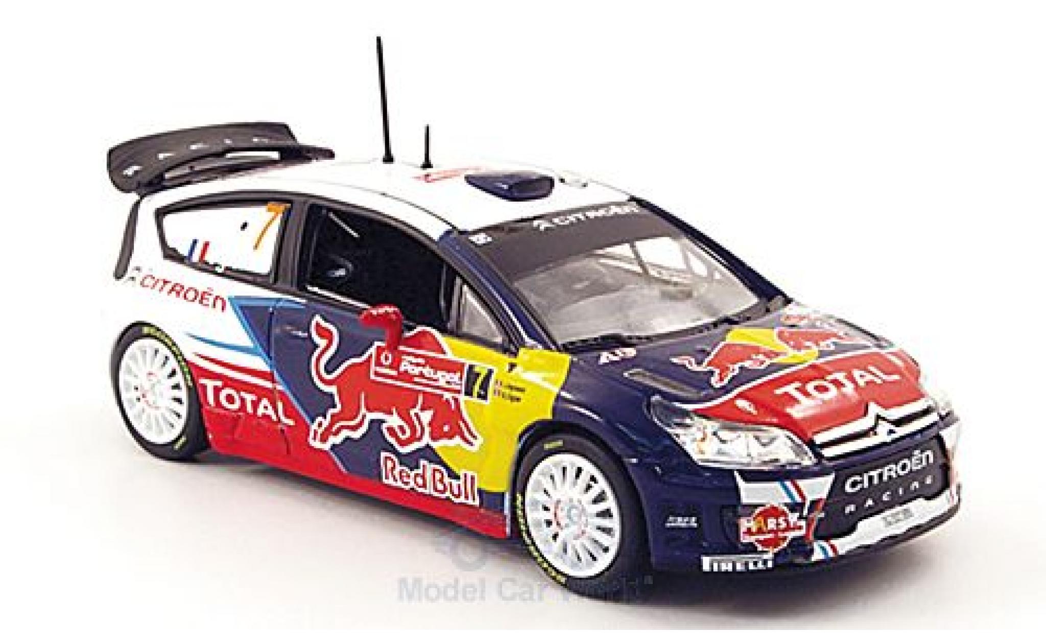 Citroen C4 WRC 1/43 Norev WRC No.7 Racing Red Bull Total WRC Rallye Portugal 2010 S.Ogier/J.Ingrassia modellino in miniatura