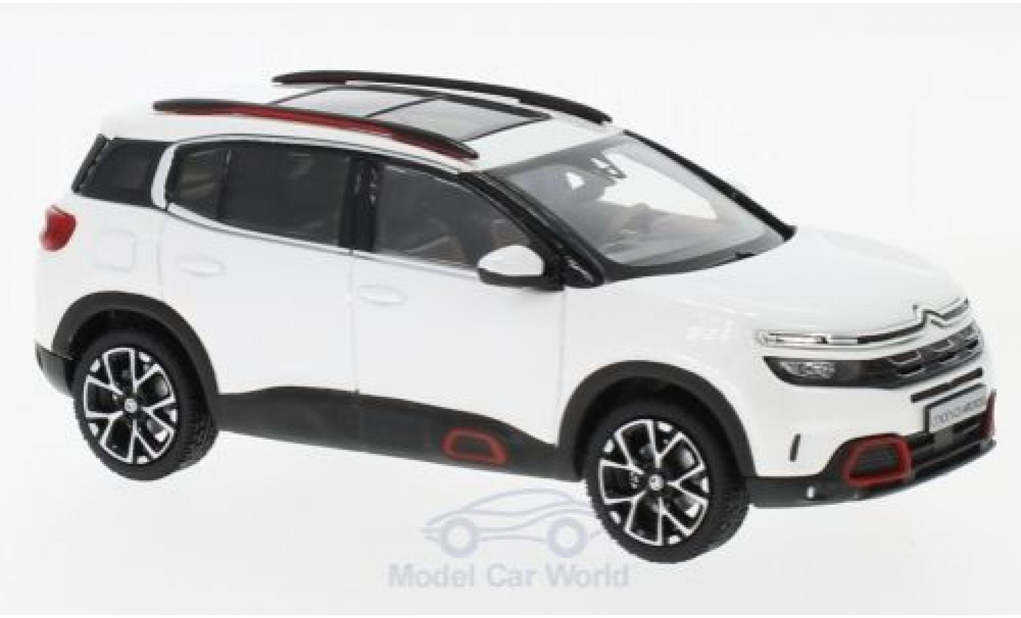 Citroen C5 1/43 Norev Aircross metallico bianco 2018 modellino in miniatura