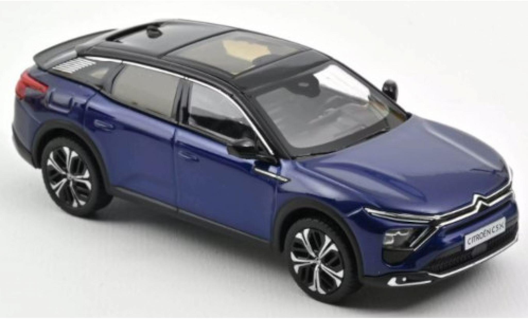 Citroen C5 1/43 Norev X metallico blu 2021 modellino in miniatura