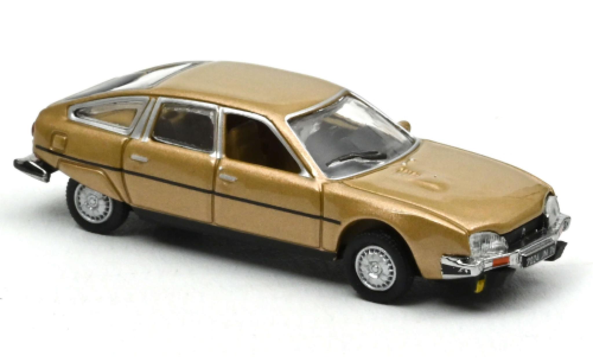 Citroen CX 1/87 Norev 2400 GTI metallico beige 1977 modellino in miniatura