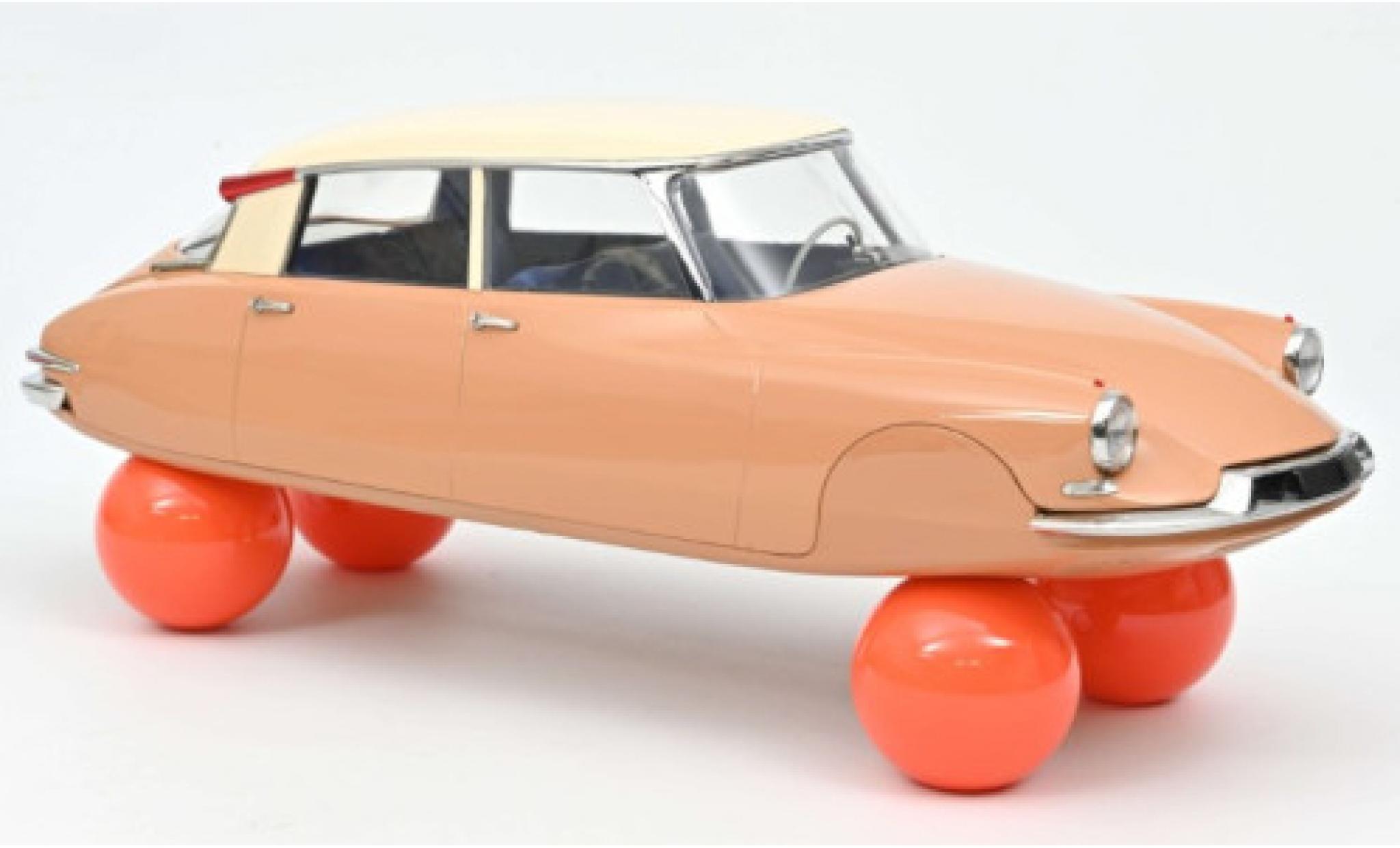 Citroen DS 1/12 Norev 19 Ballon marroneee/bianco 1959 modellino in miniatura