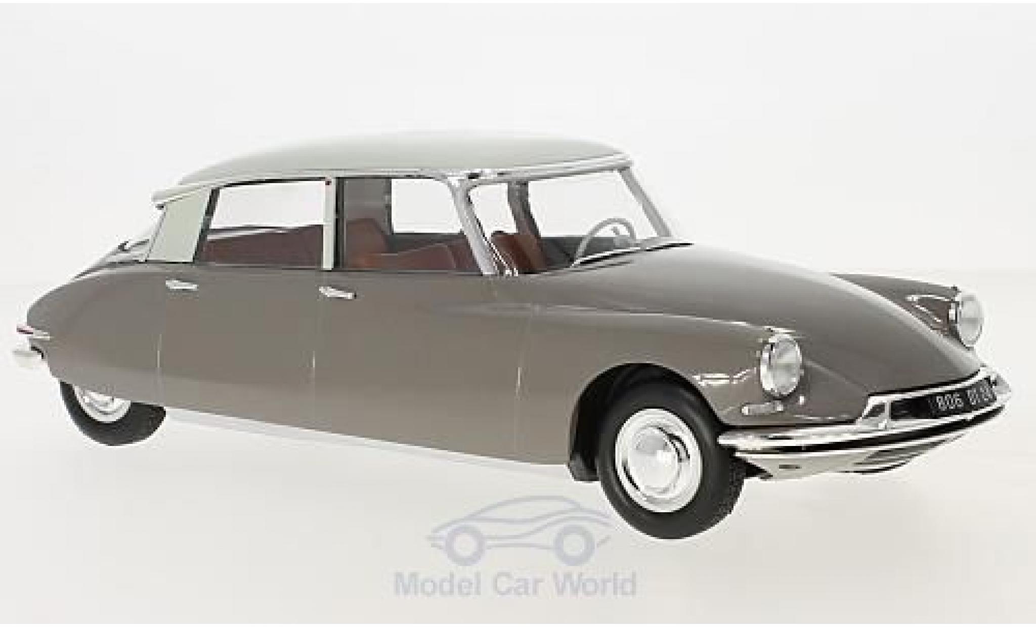 Citroen DS 19 1/18 Norev 19 grigio/grigio 1959 modellino in miniatura