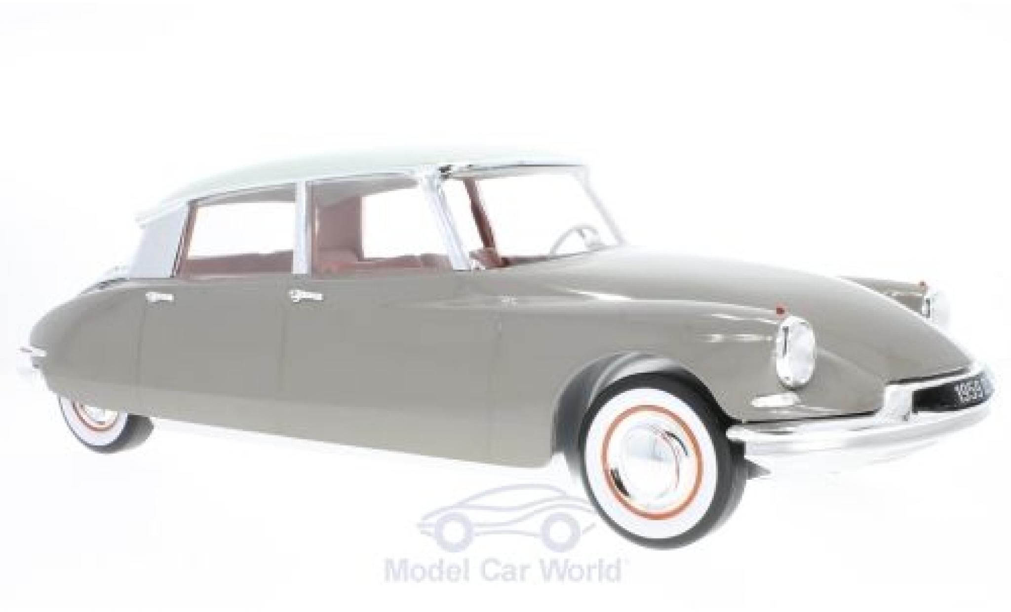 Citroen DS 19 1/12 Norev 19 marroneee/bianco 1959 modellino in miniatura