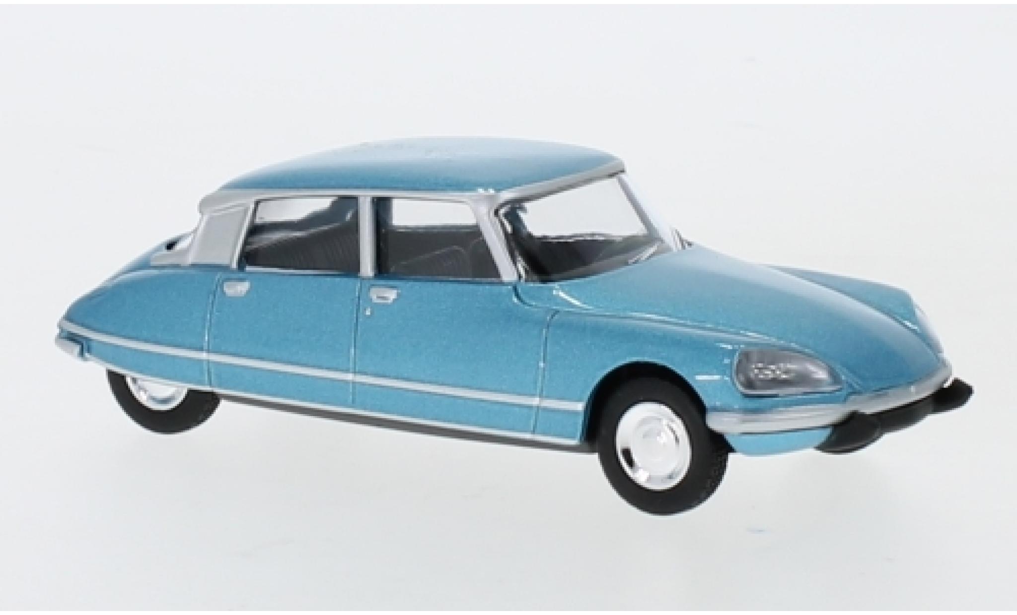 Citroen DS 1/64 Norev 23 Pallas metallico blu 1972 modellino in miniatura