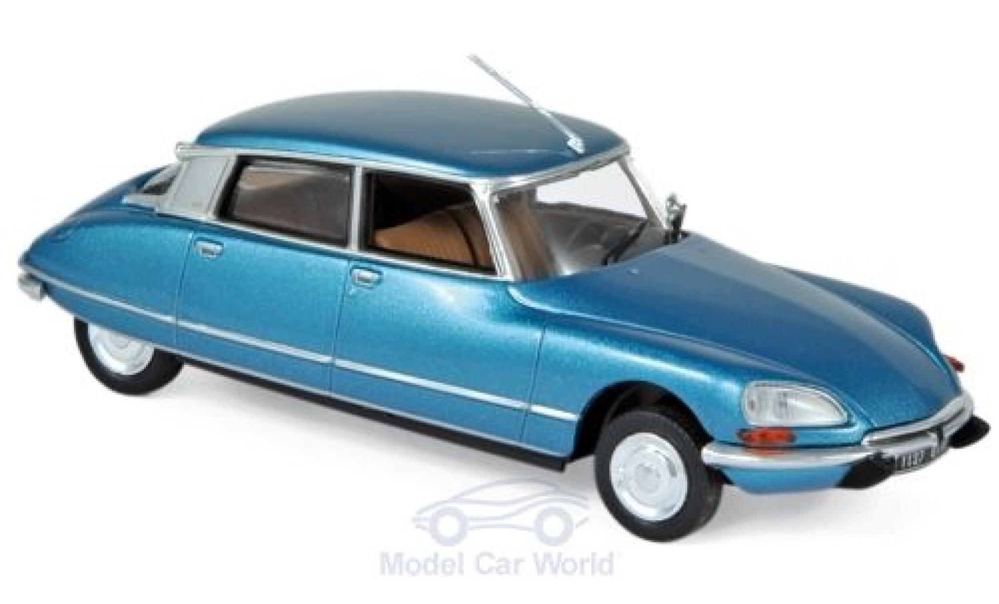 Citroen DS 1/43 Norev 23 Pallas metallico blu 1974 modellino in miniatura