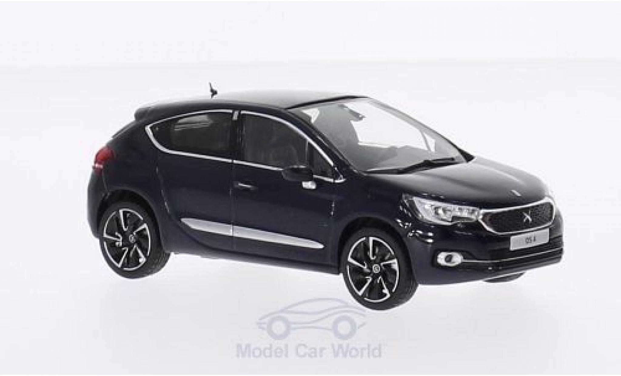 DS Automobiles DS4 1/43 Norev Citroen DS 4 metallico blu 2015 modellino in miniatura
