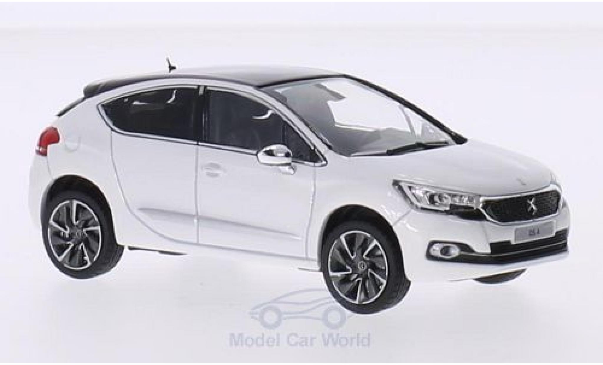 DS Automobiles DS4 1/43 Norev Citroen DS 4 metallico bianco/porpora 2015 modellino in miniatura
