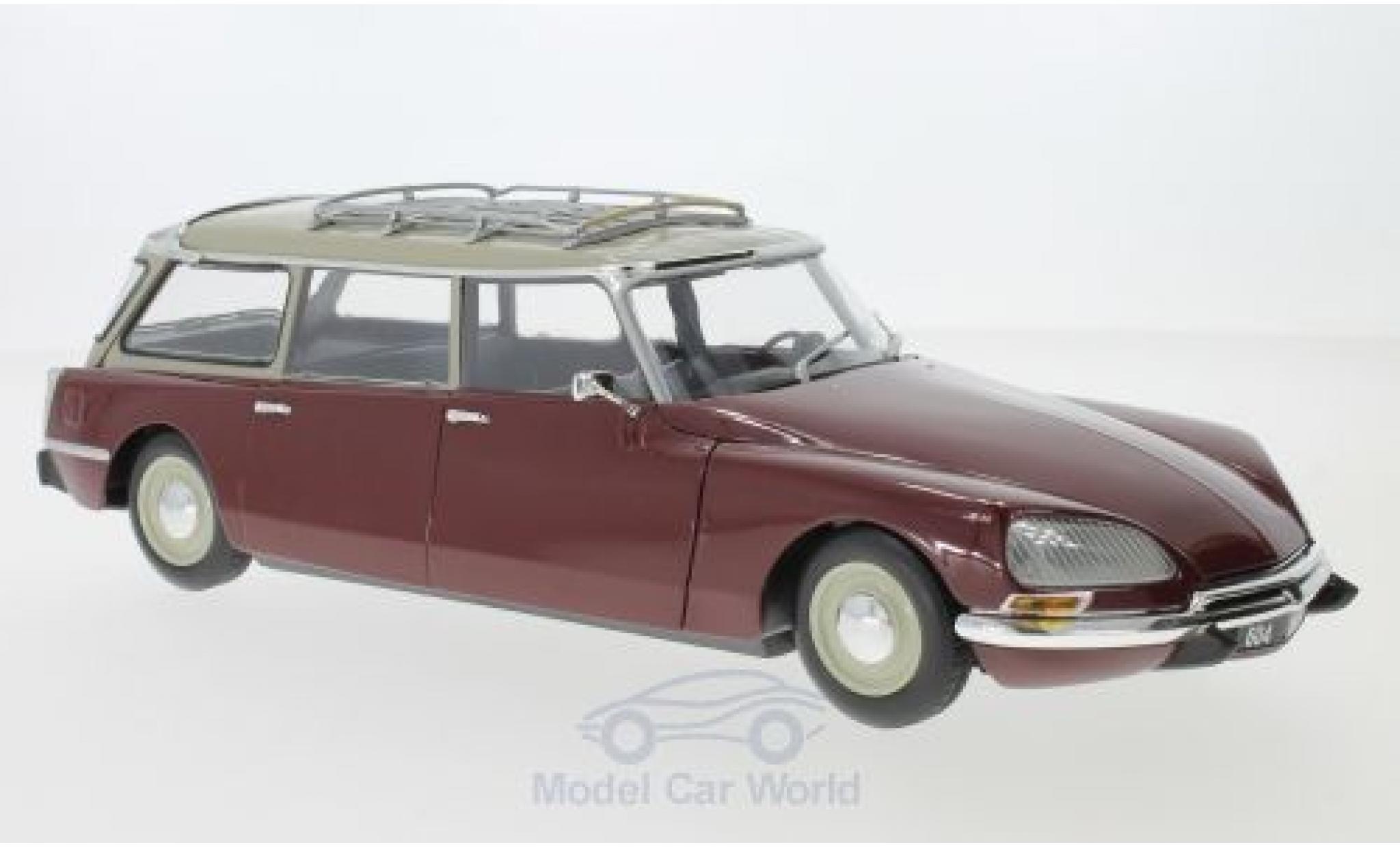 Citroen DS 21 1/18 Norev C 21 Break rosso/beige 1970 modellino in miniatura