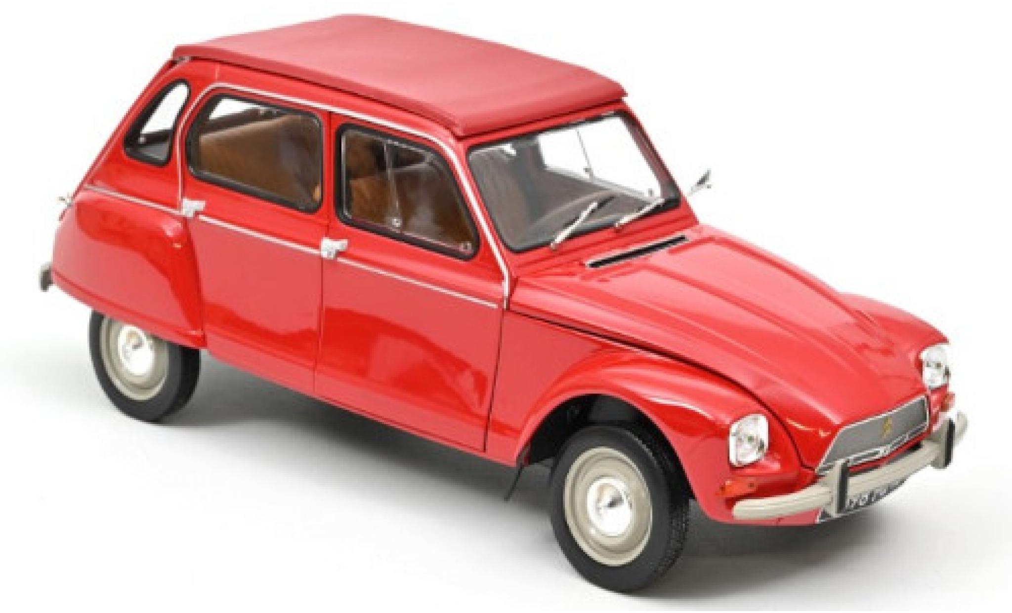 Citroen Dyane 1/18 Norev 6 rosso 1974 mit Faltdach modellino in miniatura