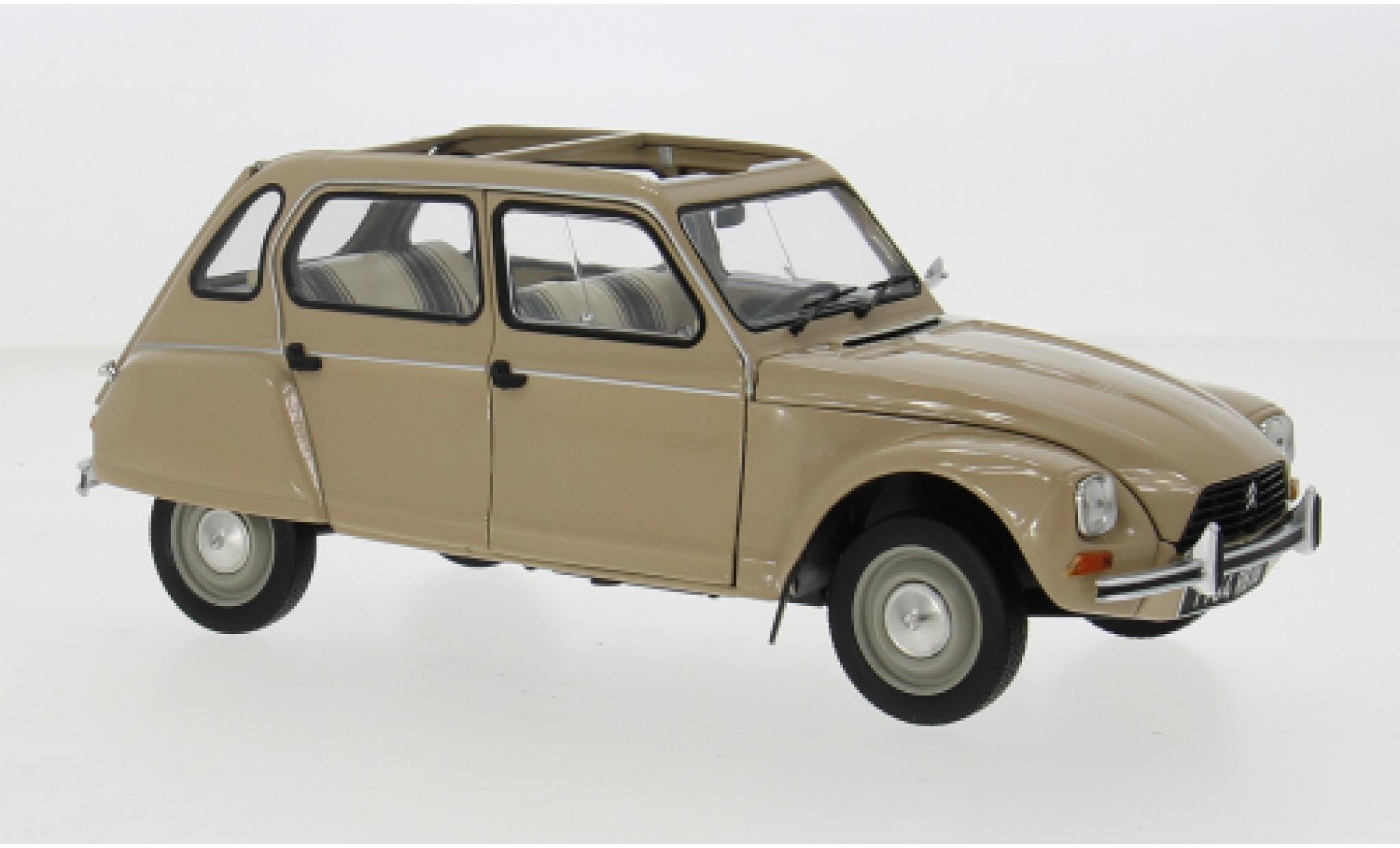 Citroen Dyane 1/18 Norev beige 1983 1:18 modellino in miniatura