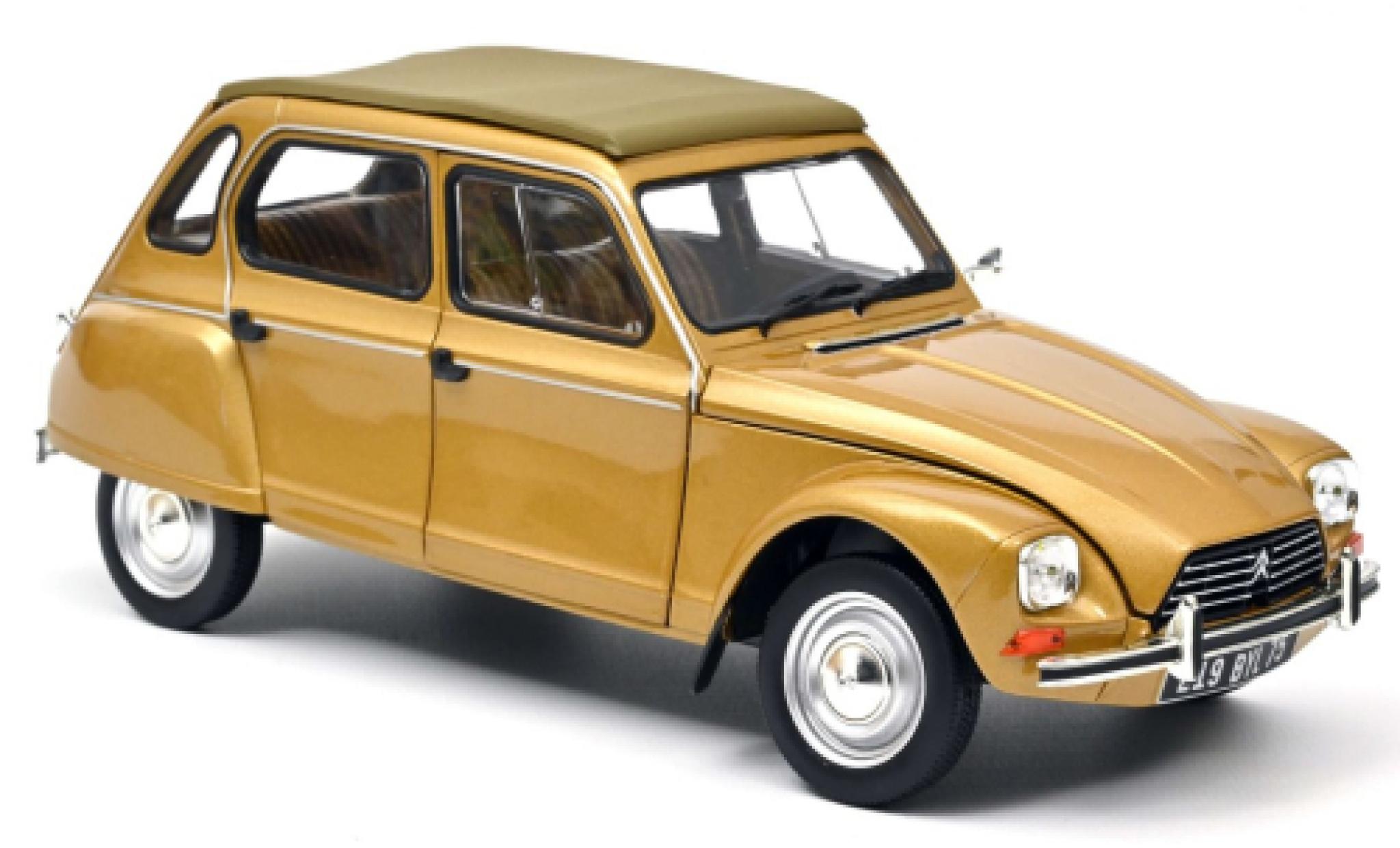 Citroen Dyane 1/18 Norev metallico beige 1978 modellino in miniatura
