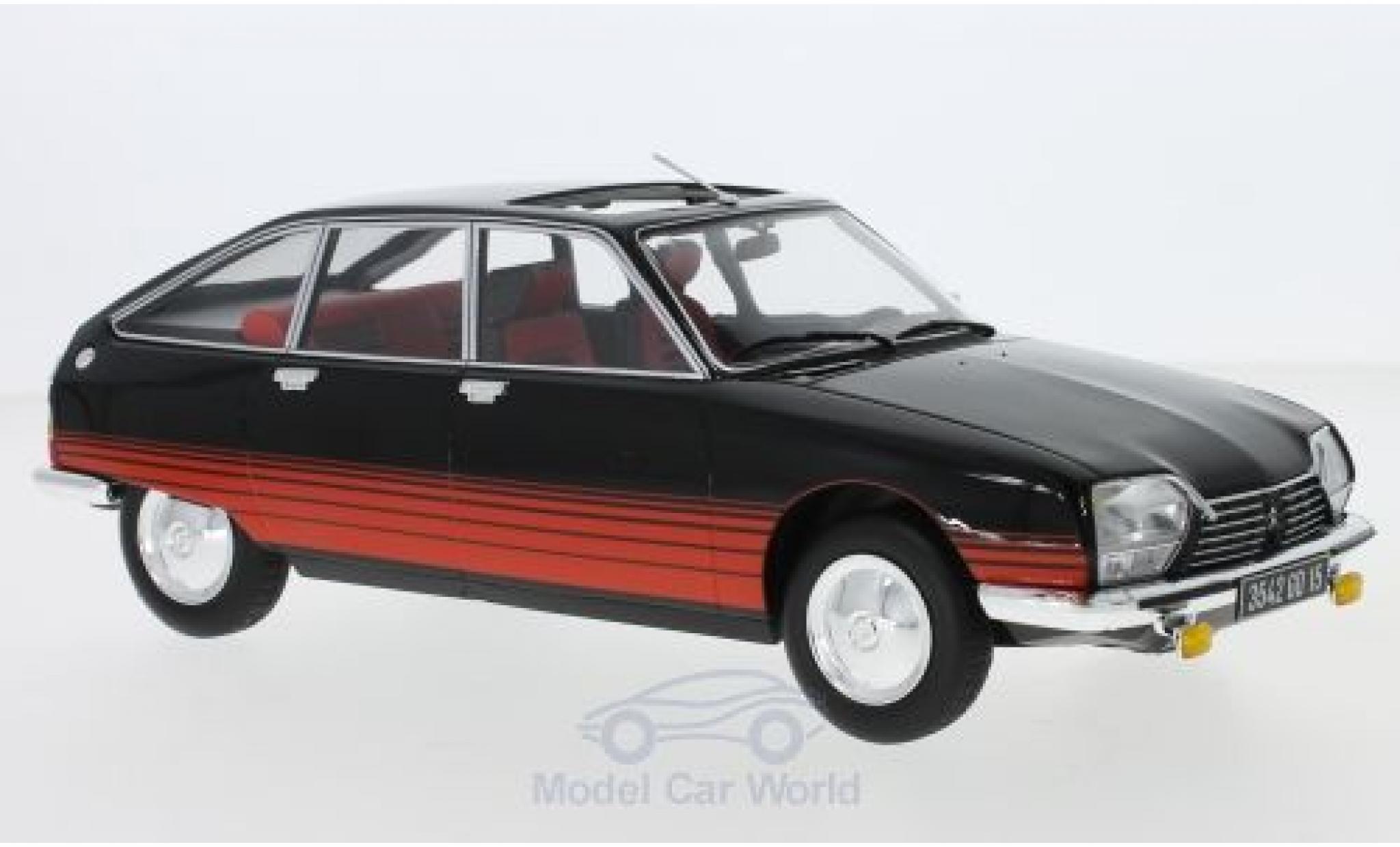 Citroen GS 1/18 Norev Basalte nero/rosso 1978 modellino in miniatura