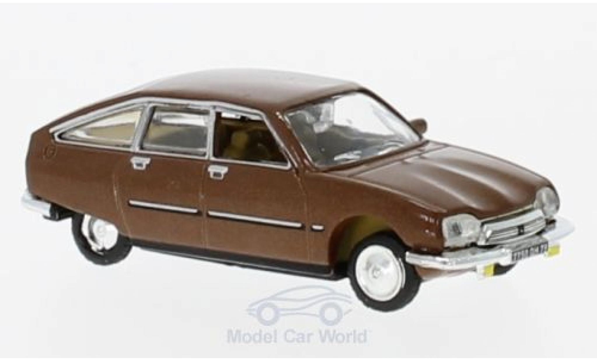 Citroen GS 1/87 Norev Pallas metallico marroneee 1978 modellino in miniatura
