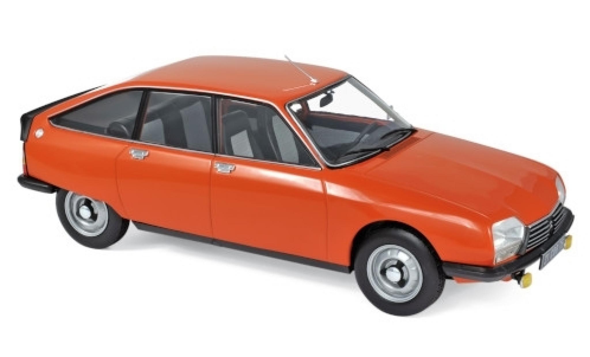 Citroen GS 1/18 Norev X2 orange 1978 modellino in miniatura