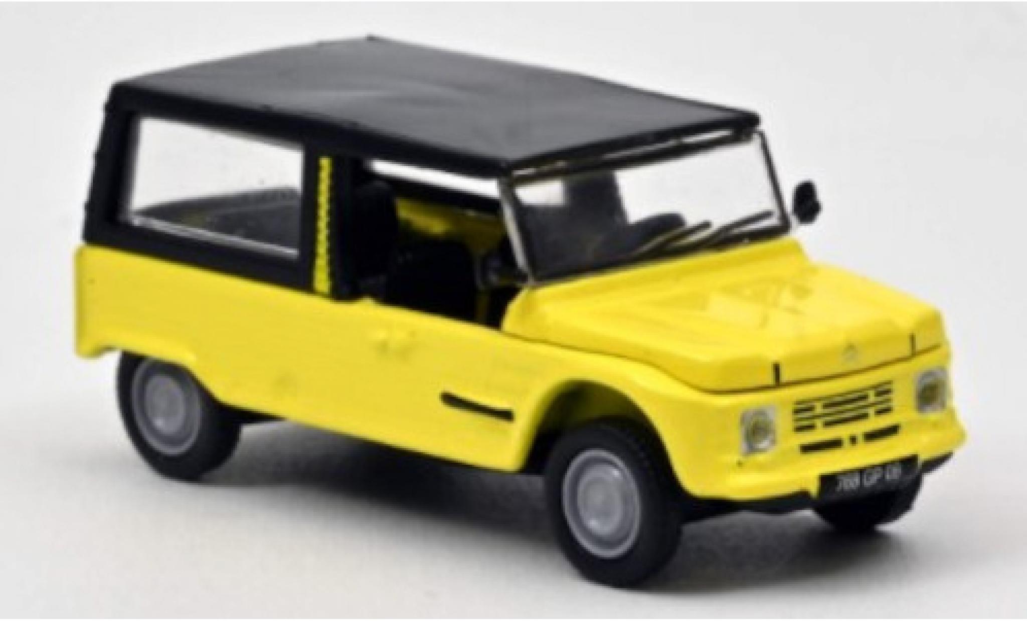 Citroen Mehari 1/87 Norev giallo/nero 1983 modellino in miniatura