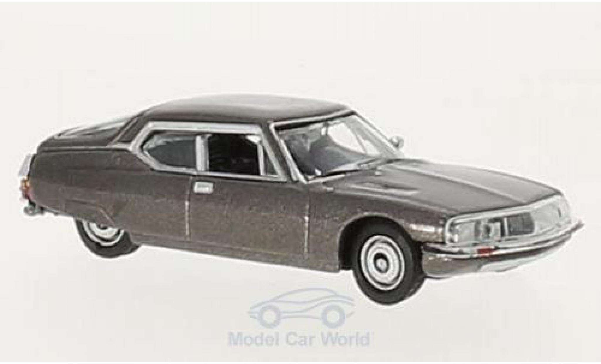Citroen SM 1/87 Norev metallico marroneee 1970 modellino in miniatura