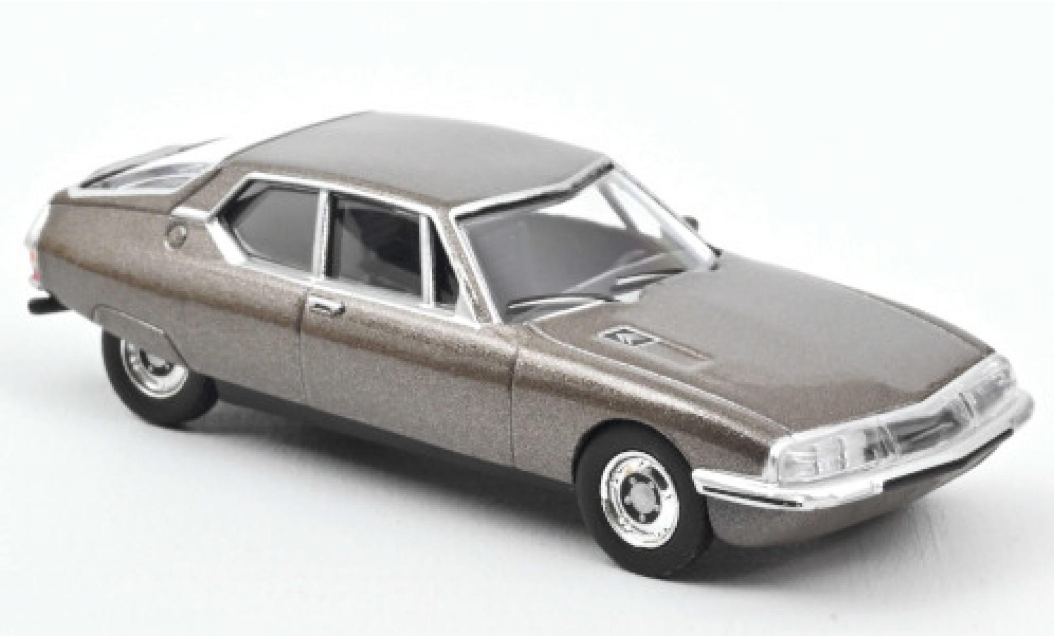 Citroen SM 1/64 Norev metallico marroneee 1972 modellino in miniatura