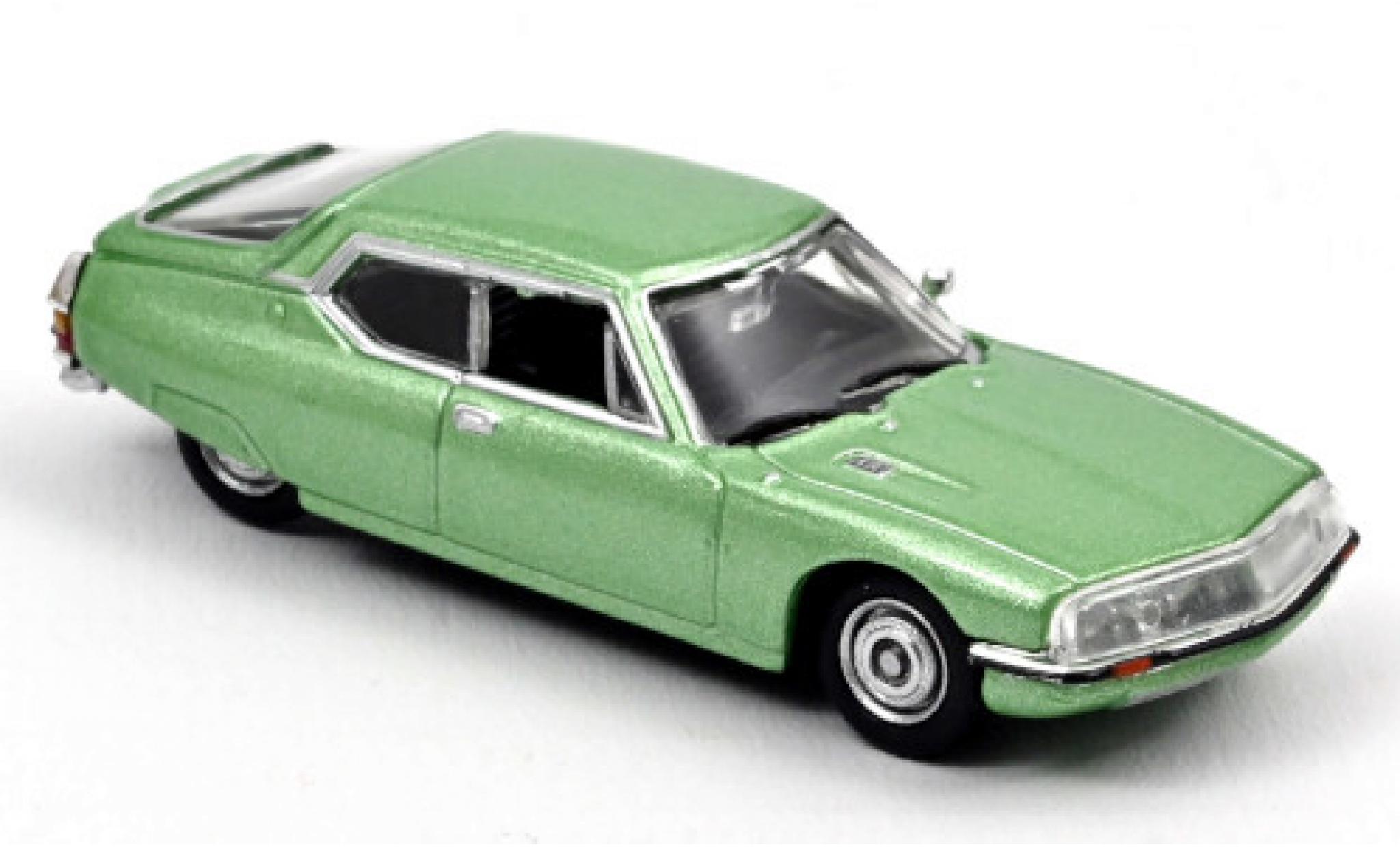 Citroen SM 1/87 Norev metallico verde 1972 modellino in miniatura