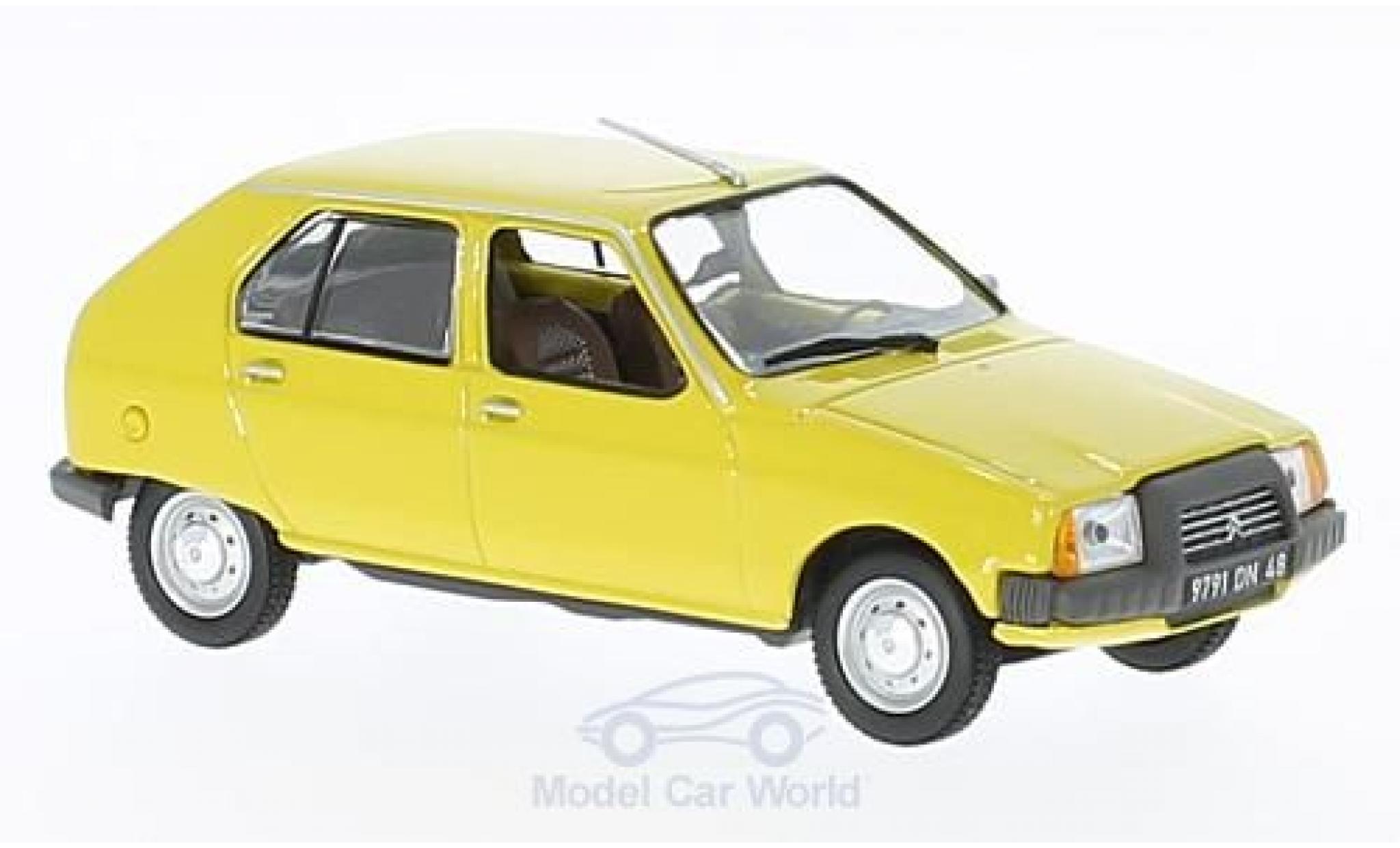 Citroen Visa 1/43 Norev Club giallo 1979 modellino in miniatura