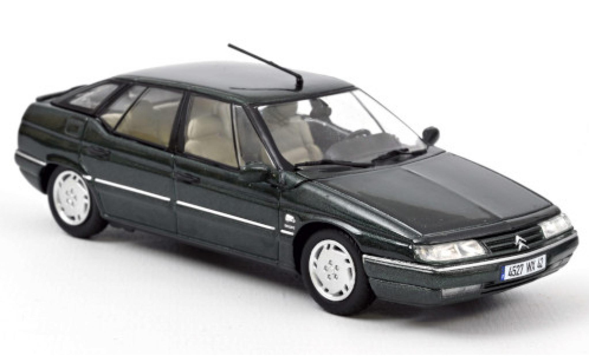 Citroen XM 1/43 Norev metallico verde 1995 modellino in miniatura