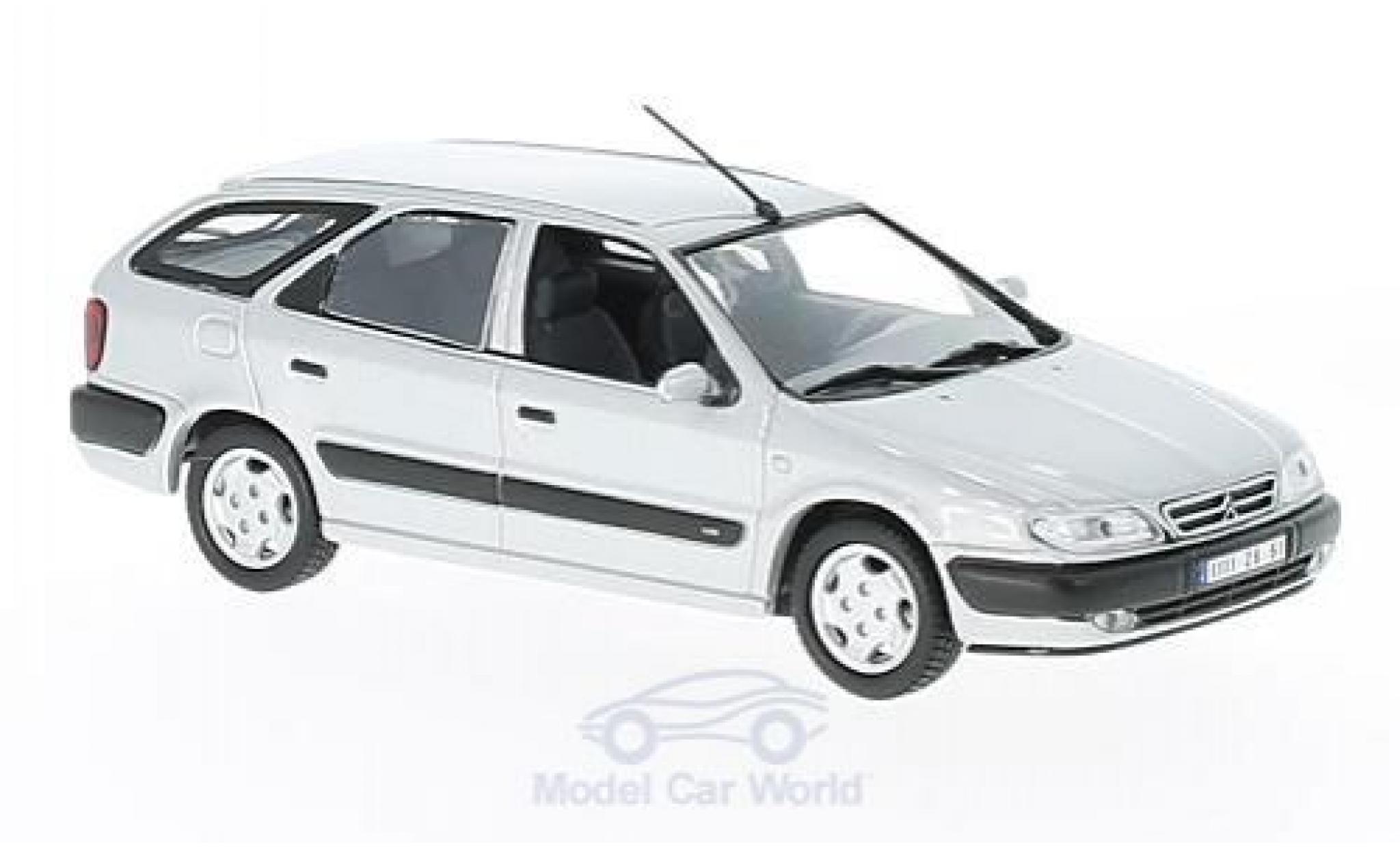 Citroen Xsara 1/43 Norev Break grigio 1998 modellino in miniatura