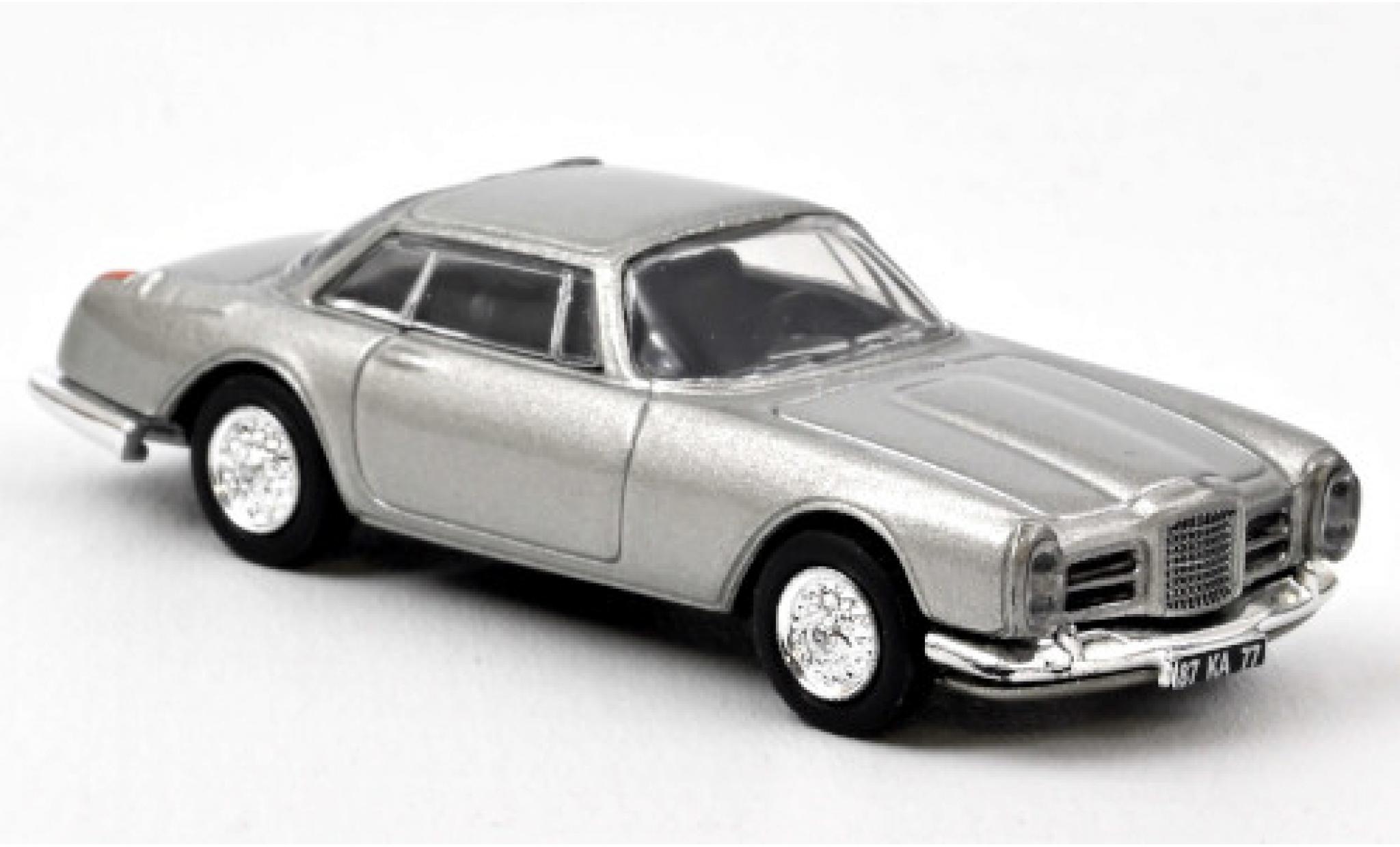 Facel Vega II 1/87 Norev Coupe grigio 1961 modellino in miniatura
