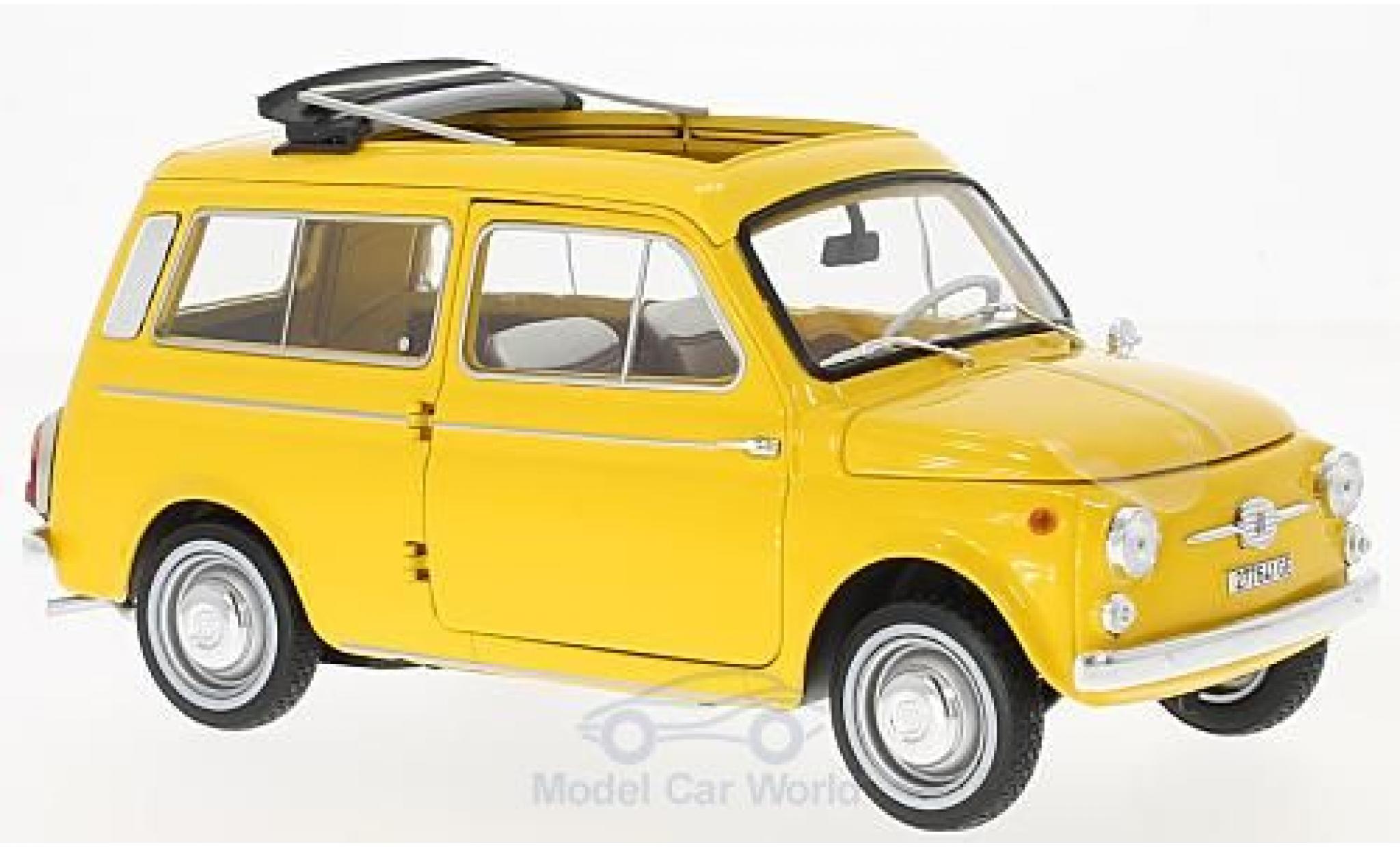 Fiat 500 L 1/18 Norev Giardiniera giallo 1968 modellino in miniatura