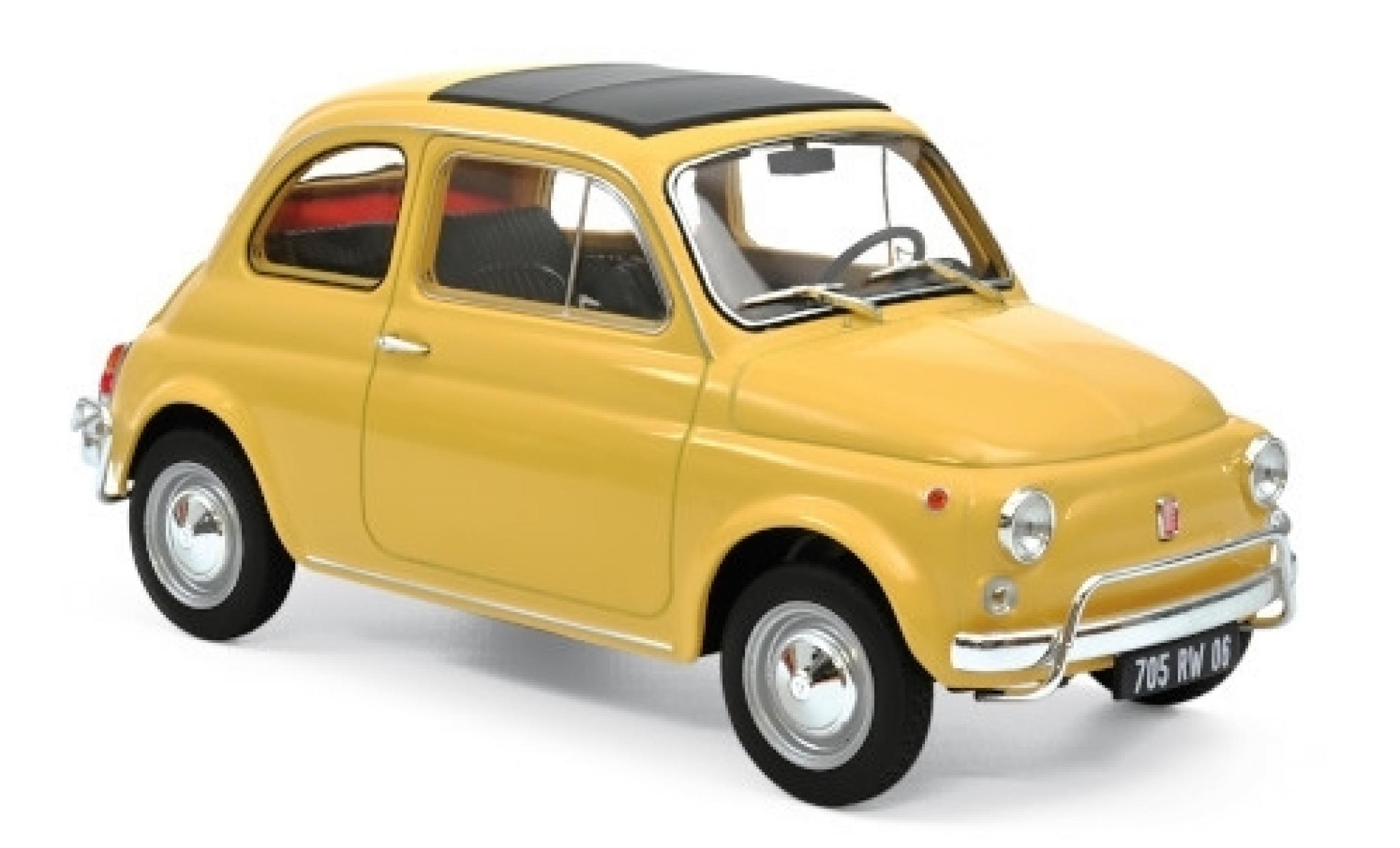 Fiat 500 1/18 Norev L beige 1968 modellino in miniatura