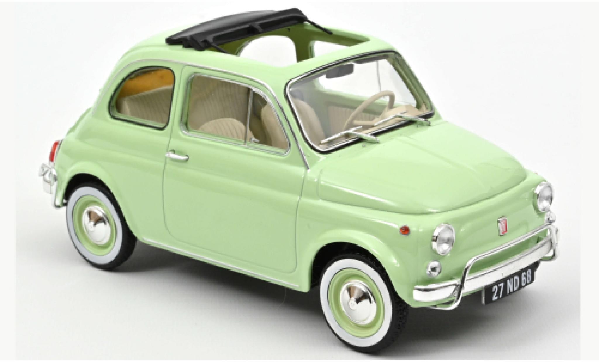 Fiat 500 1/18 Norev L verde 1968 modellino in miniatura