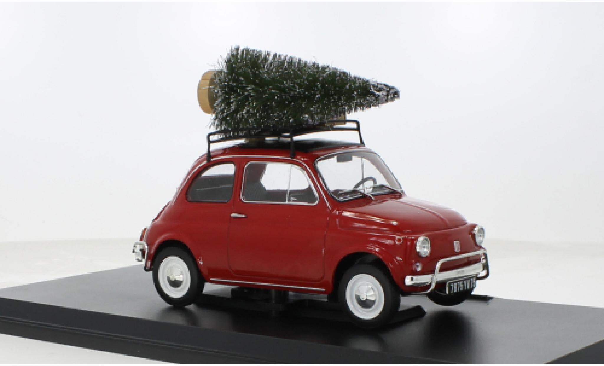 Fiat 500 1/18 Norev L rot Christmas Special 1968 1:18 modellino in miniatura