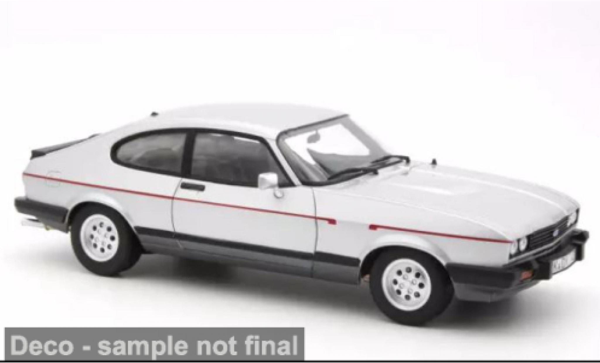 Ford Capri Norev MK III 2.8 Injection silber 1983 1:18 modellino in miniatura