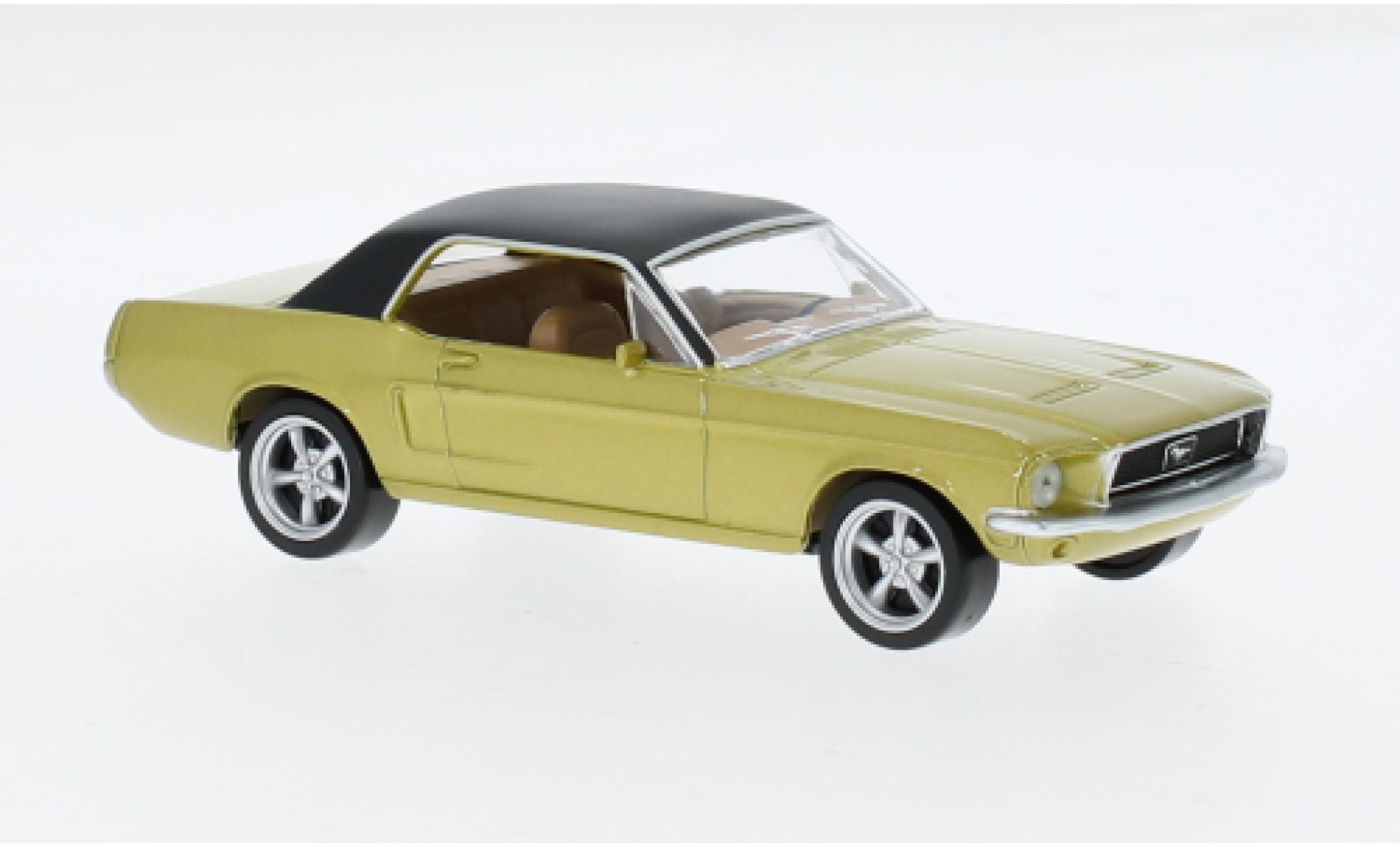 Ford Mustang 1/43 Norev gold/schwarz 1968 1:43 modellino in miniatura