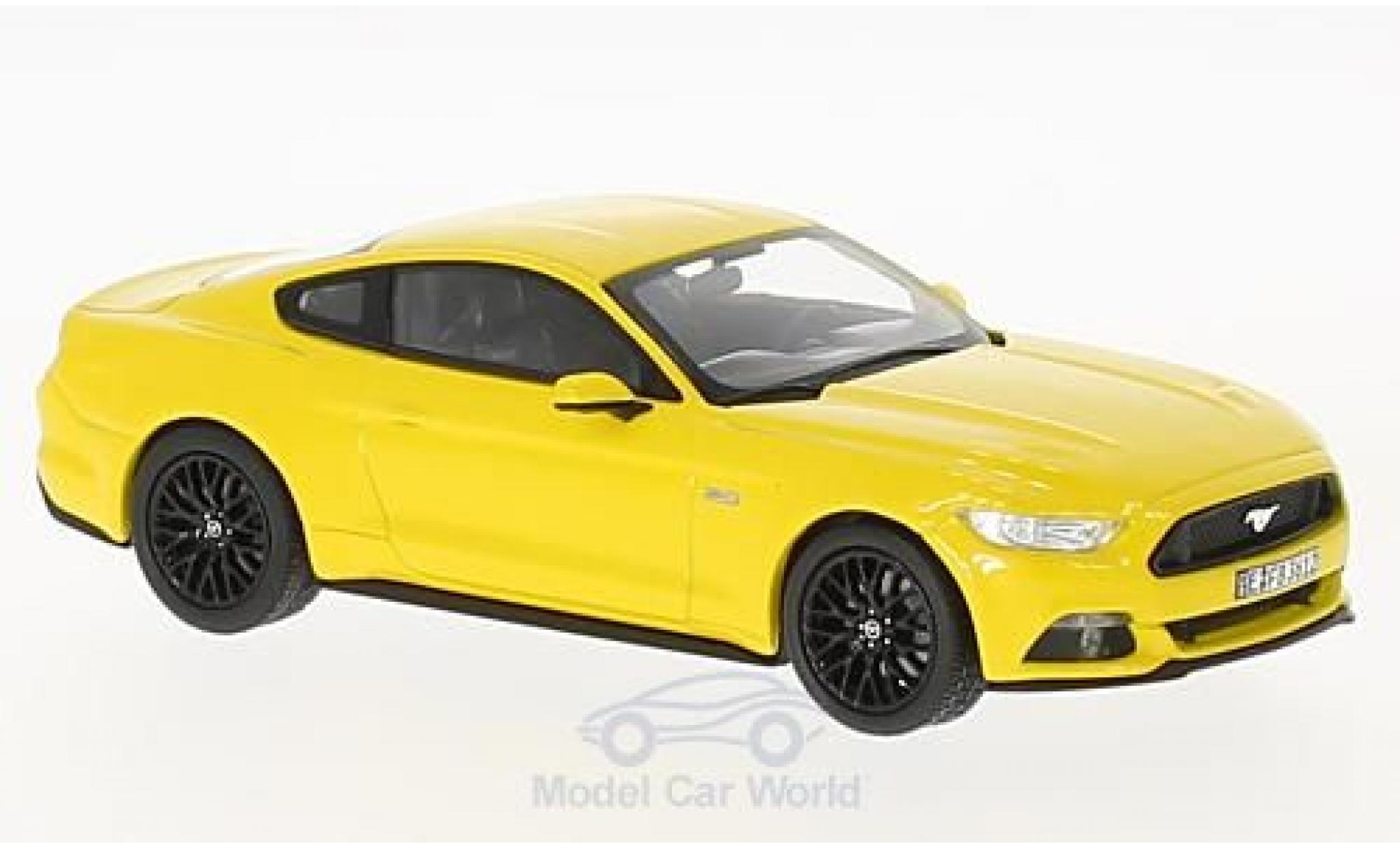 Ford Mustang GT 1/43 Norev GT giallo 2015 modellino in miniatura