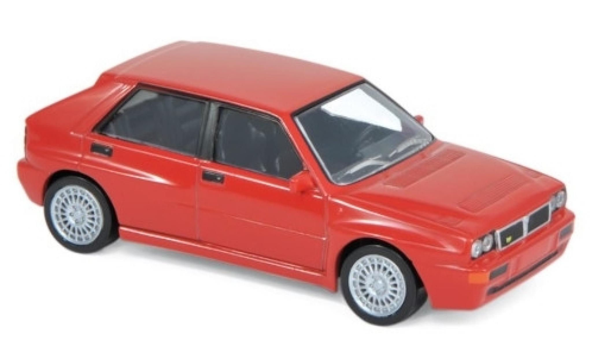 Lancia Delta 1/43 Norev Evoluzione 2 rosso 1993 Jetcar modellino in miniatura