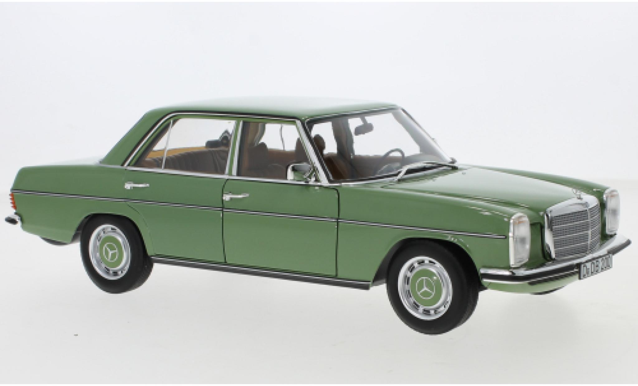 Mercedes 200 1/18 Norev /8 verde 1973 modellino in miniatura