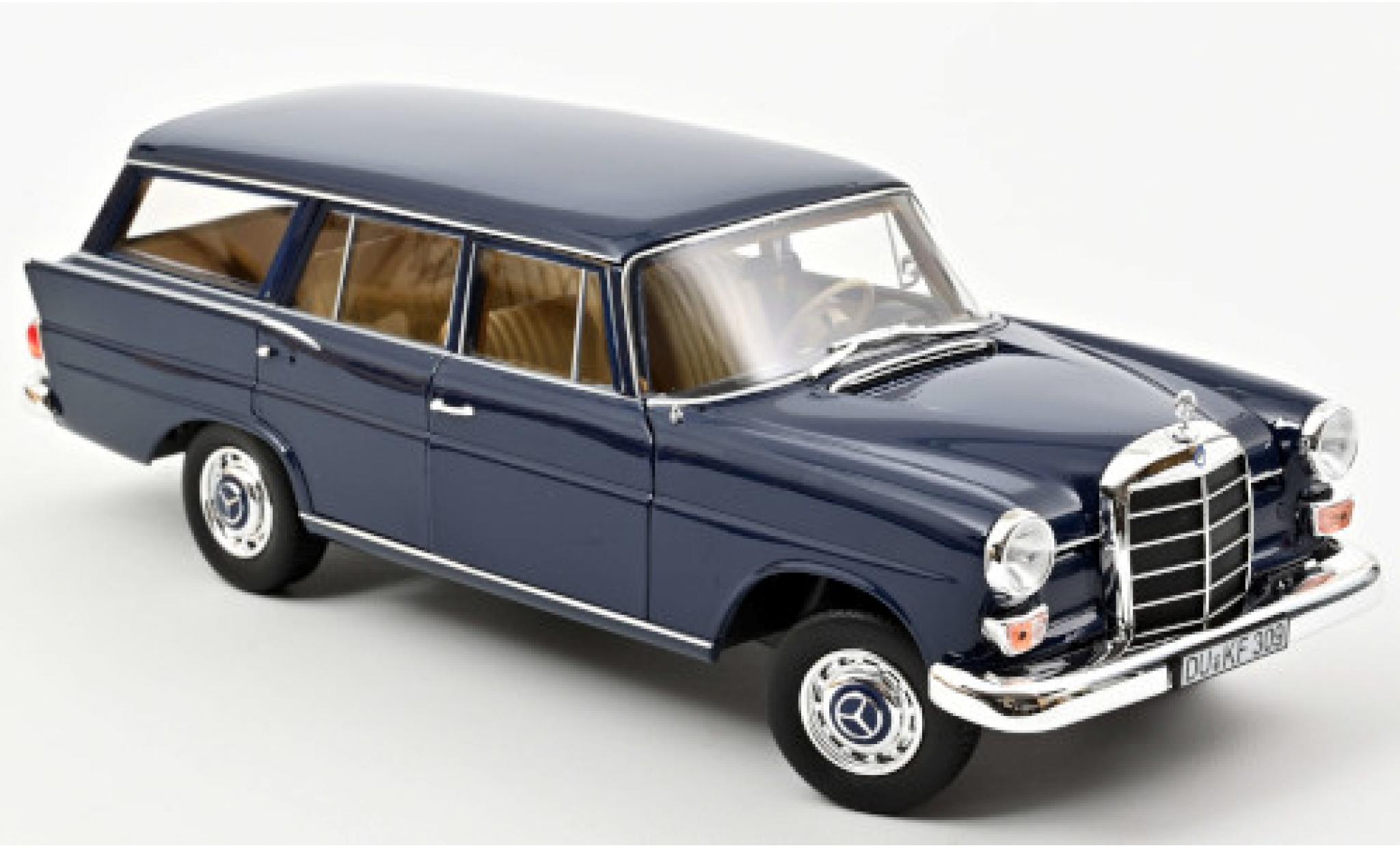 Mercedes 200 1/18 Norev Universal blu 1966 modellino in miniatura