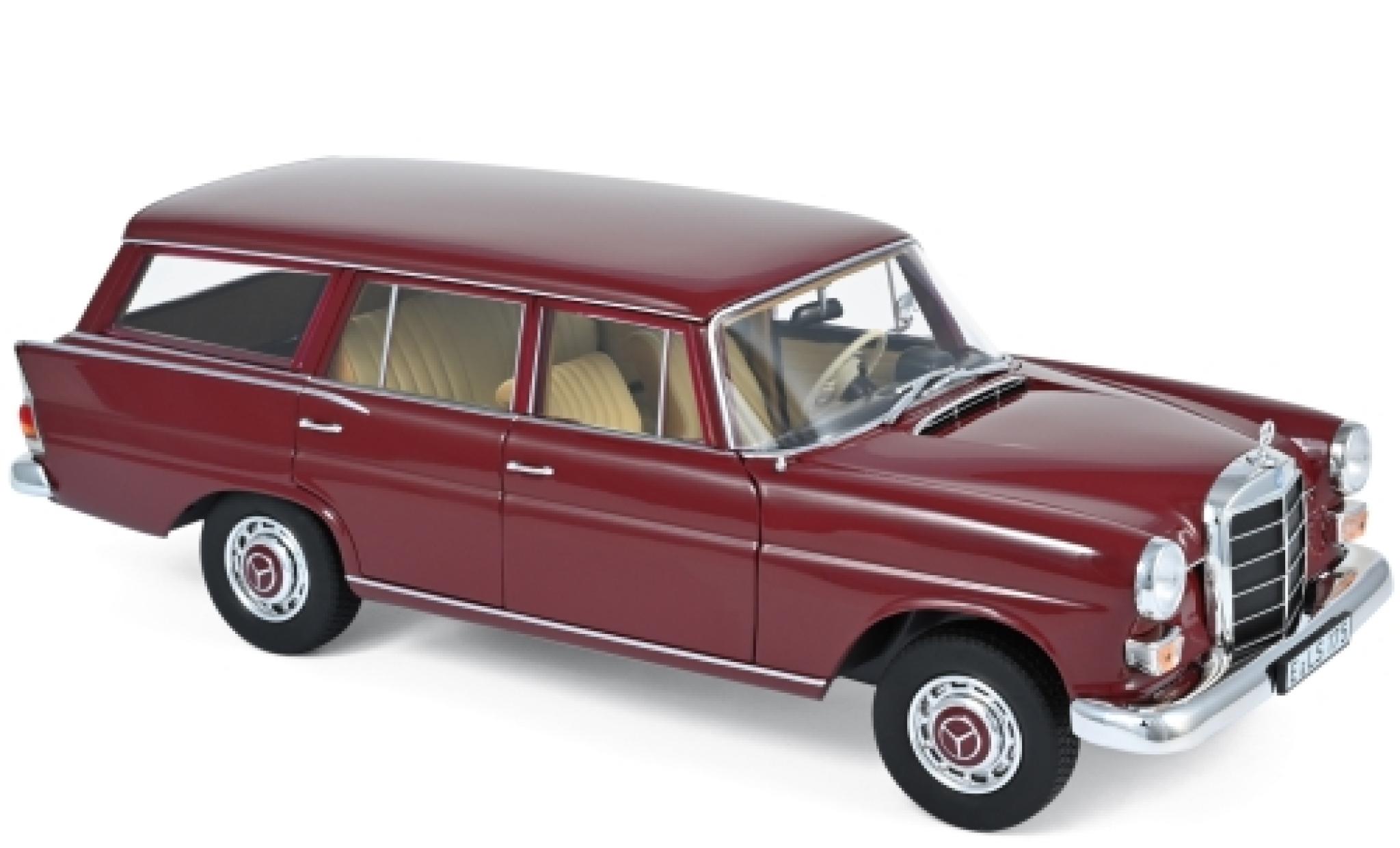 Mercedes 200 1/18 Norev Universal rosso 1966 modellino in miniatura