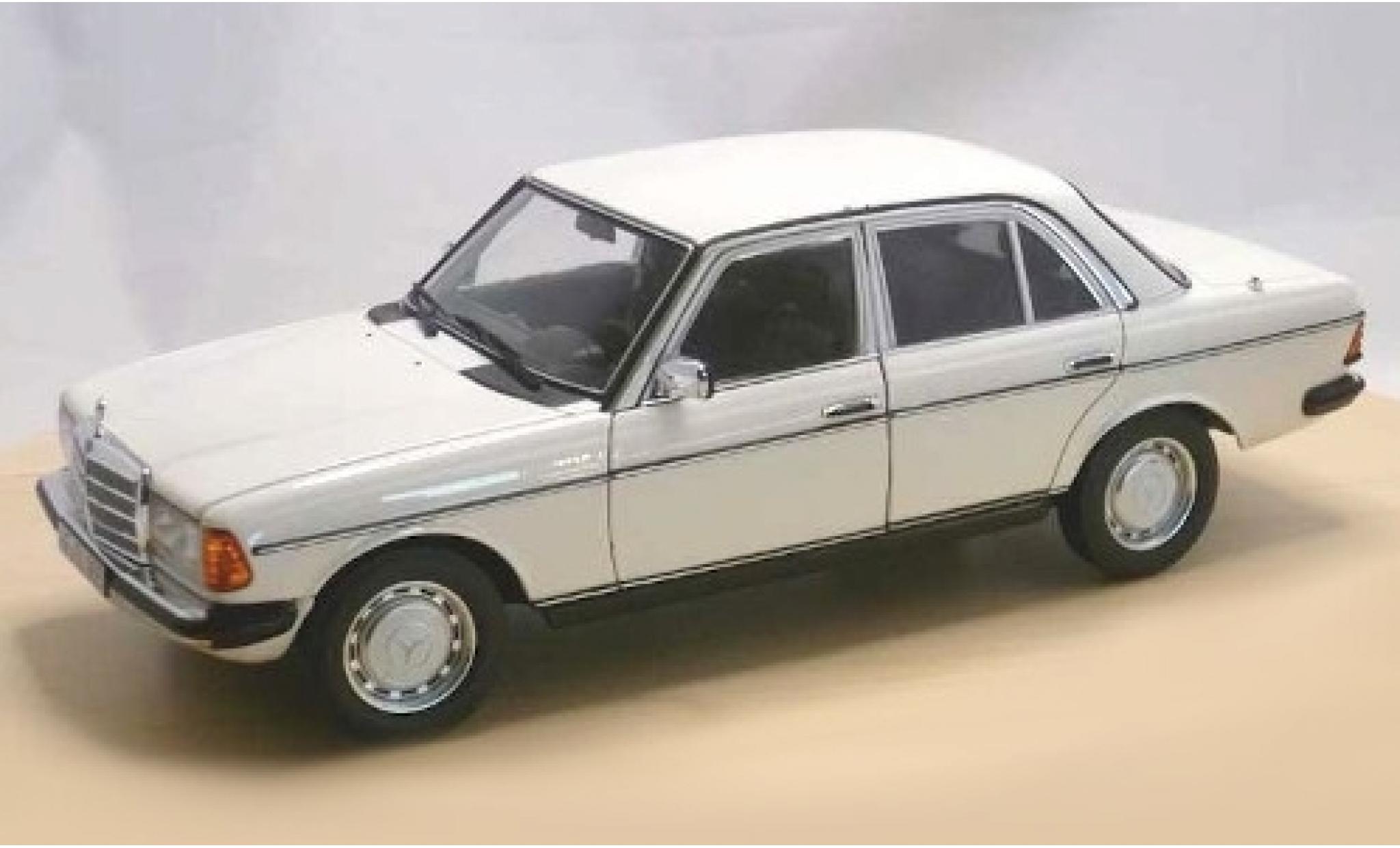 Mercedes 200 1/18 Norev (W123) bianco 1982 modellino in miniatura