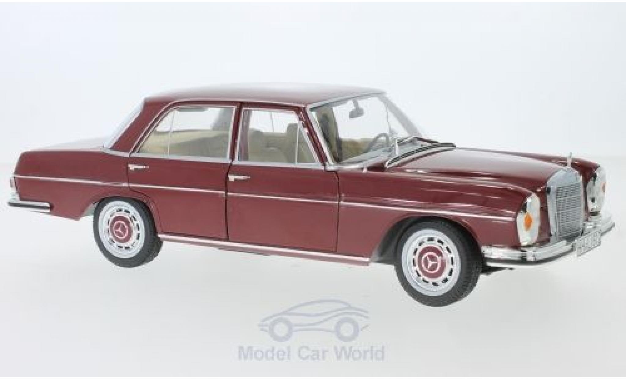 Mercedes 280 1/18 Norev SE rosso 1968 modellino in miniatura
