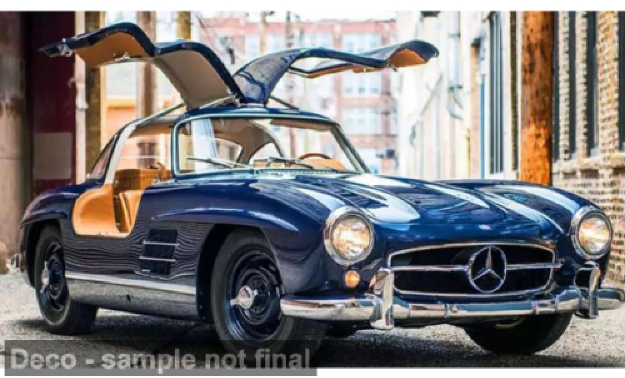 Mercedes 300 Norev SL blau 1954 1:18 modellino in miniatura