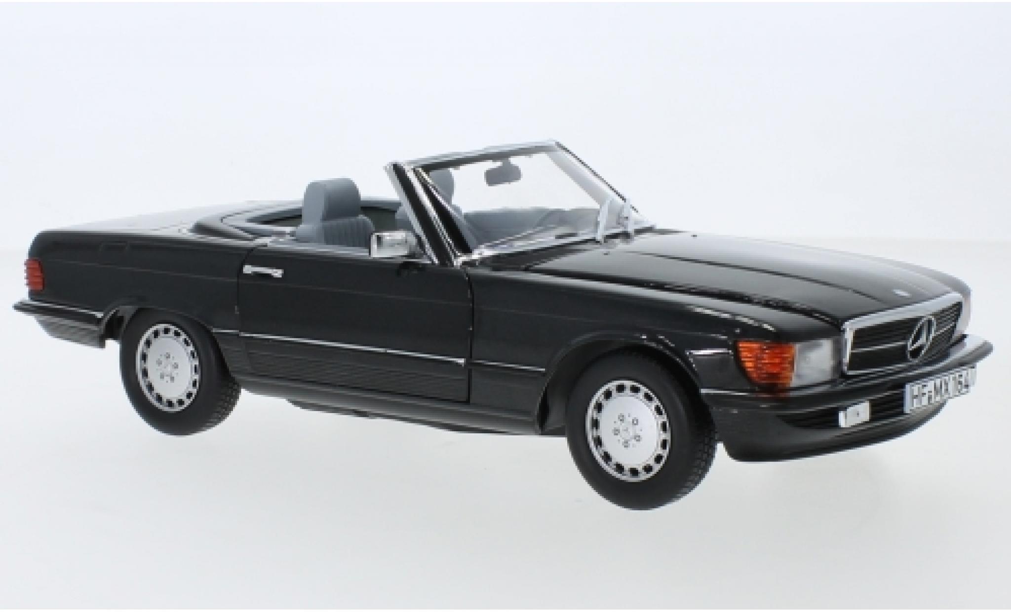 Mercedes 300 1/18 Norev SL (R107) metallico anthrazit 1986 avec détachable Hardtop modellino in miniatura