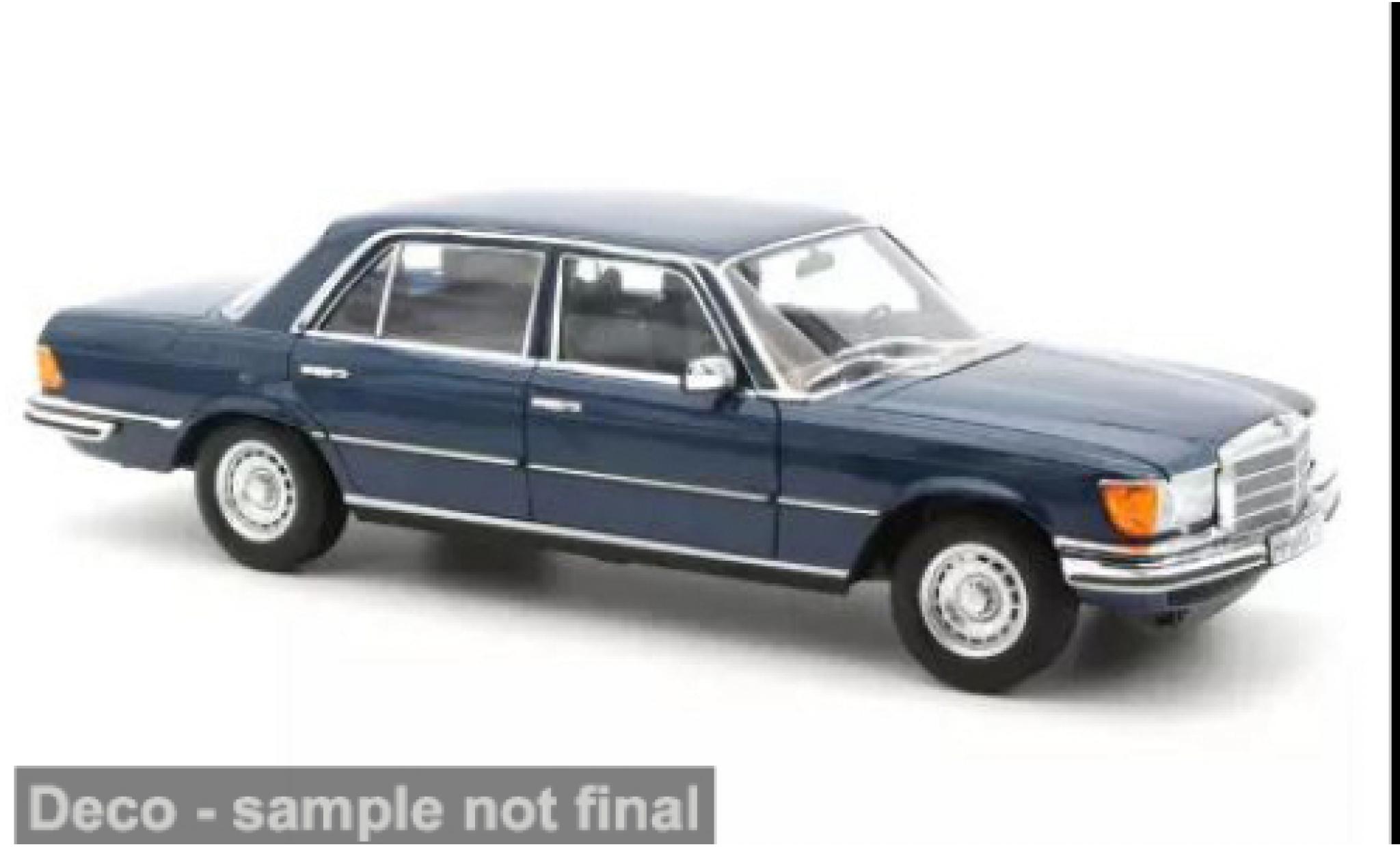 Mercedes 350 Norev SEL blau 1979 1:18 modellino in miniatura