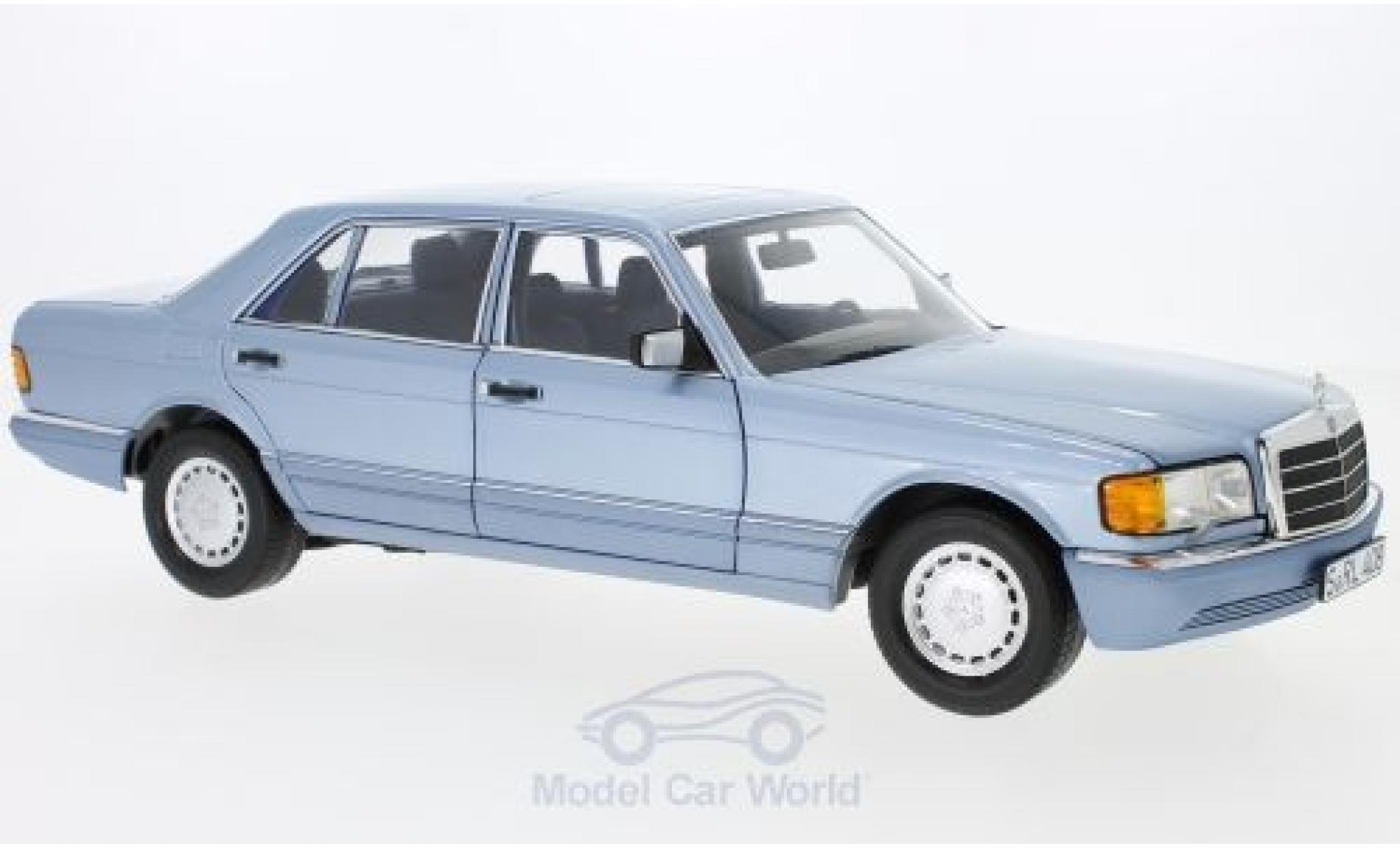 Mercedes 560 SEL 1/18 Norev SEL (W126) metallico blu 1991 modellino in miniatura