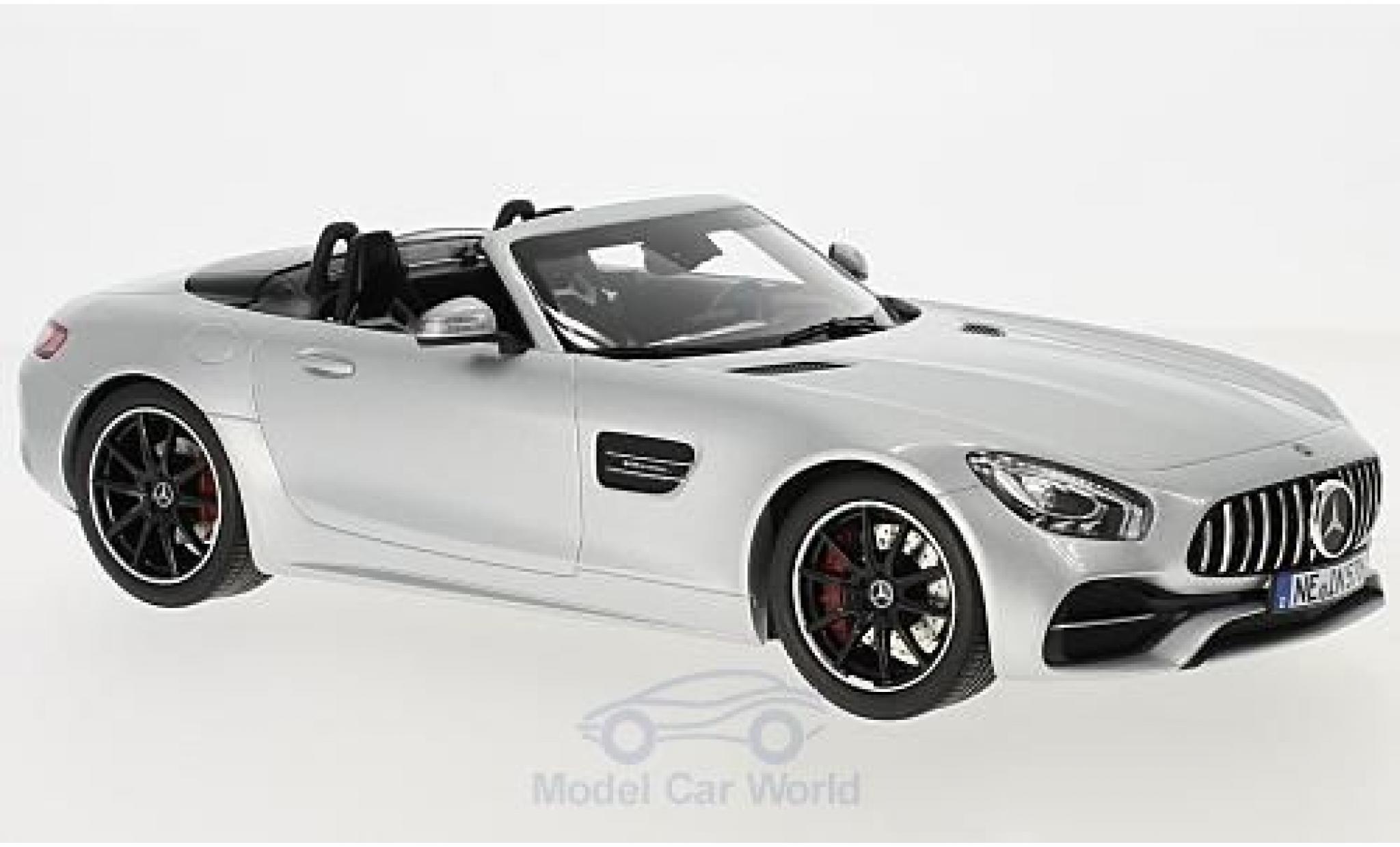 Mercedes AMG GT 1/18 Norev C Roadster grigio 2017 modellino in miniatura
