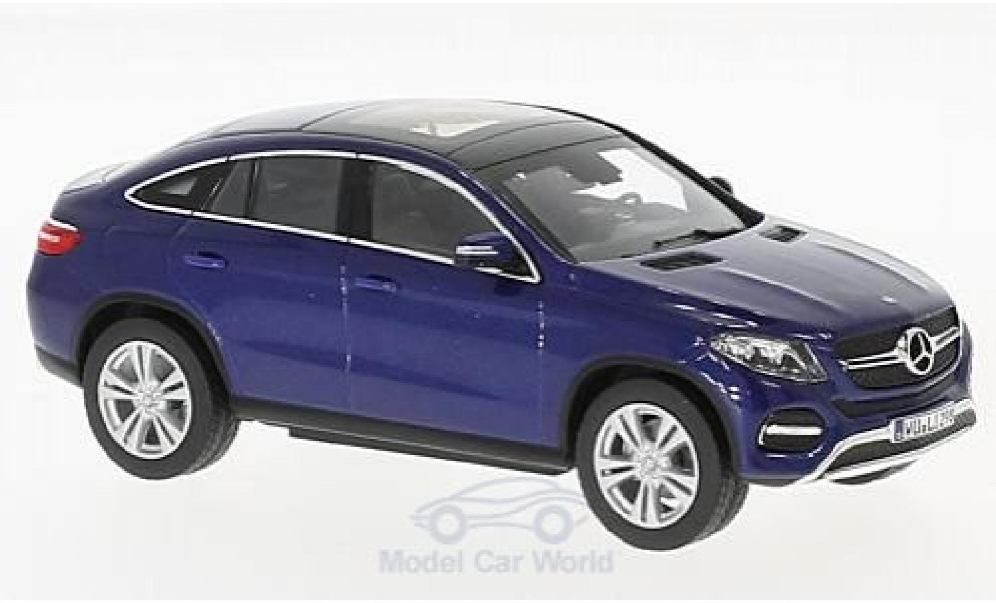 Mercedes Classe GLE 1/43 Norev GLE Coupe (C292) metallico blu 2015 modellino in miniatura