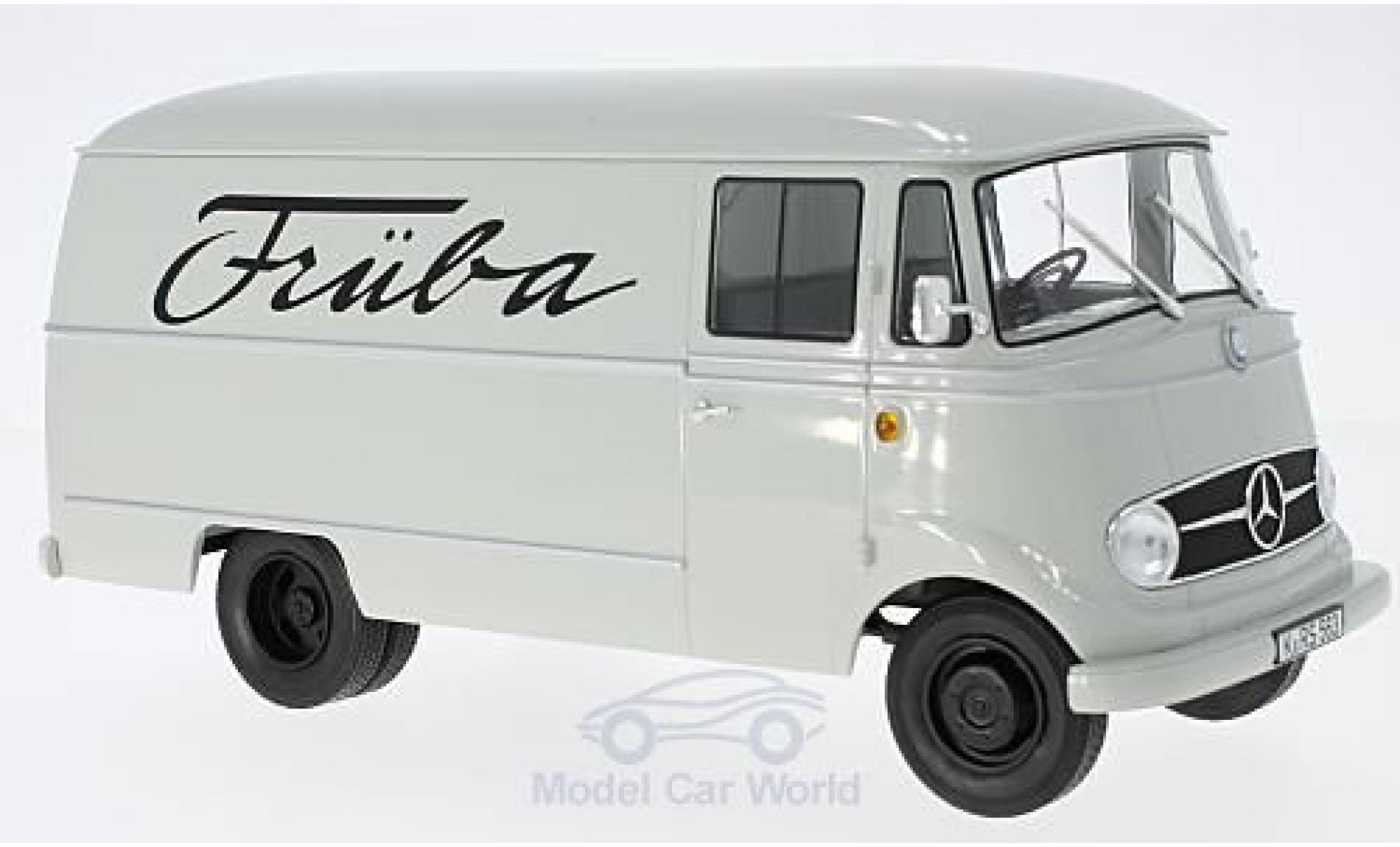 Mercedes L319 1/18 Norev Van grigio Früba 1957 modellino in miniatura