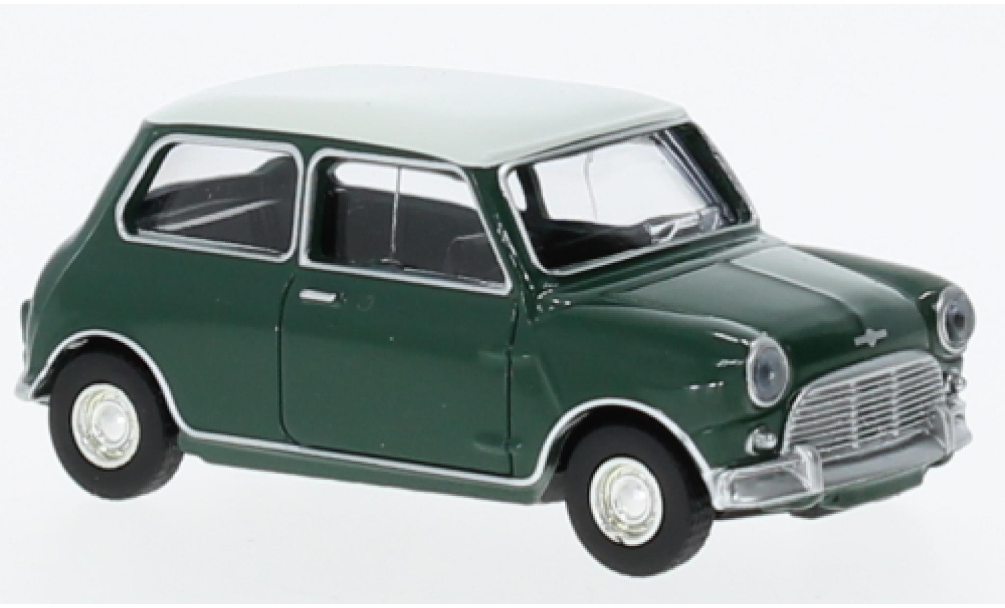 Mini Cooper 1/64 Norev S grün/weiss 1964 1:64 modellino in miniatura