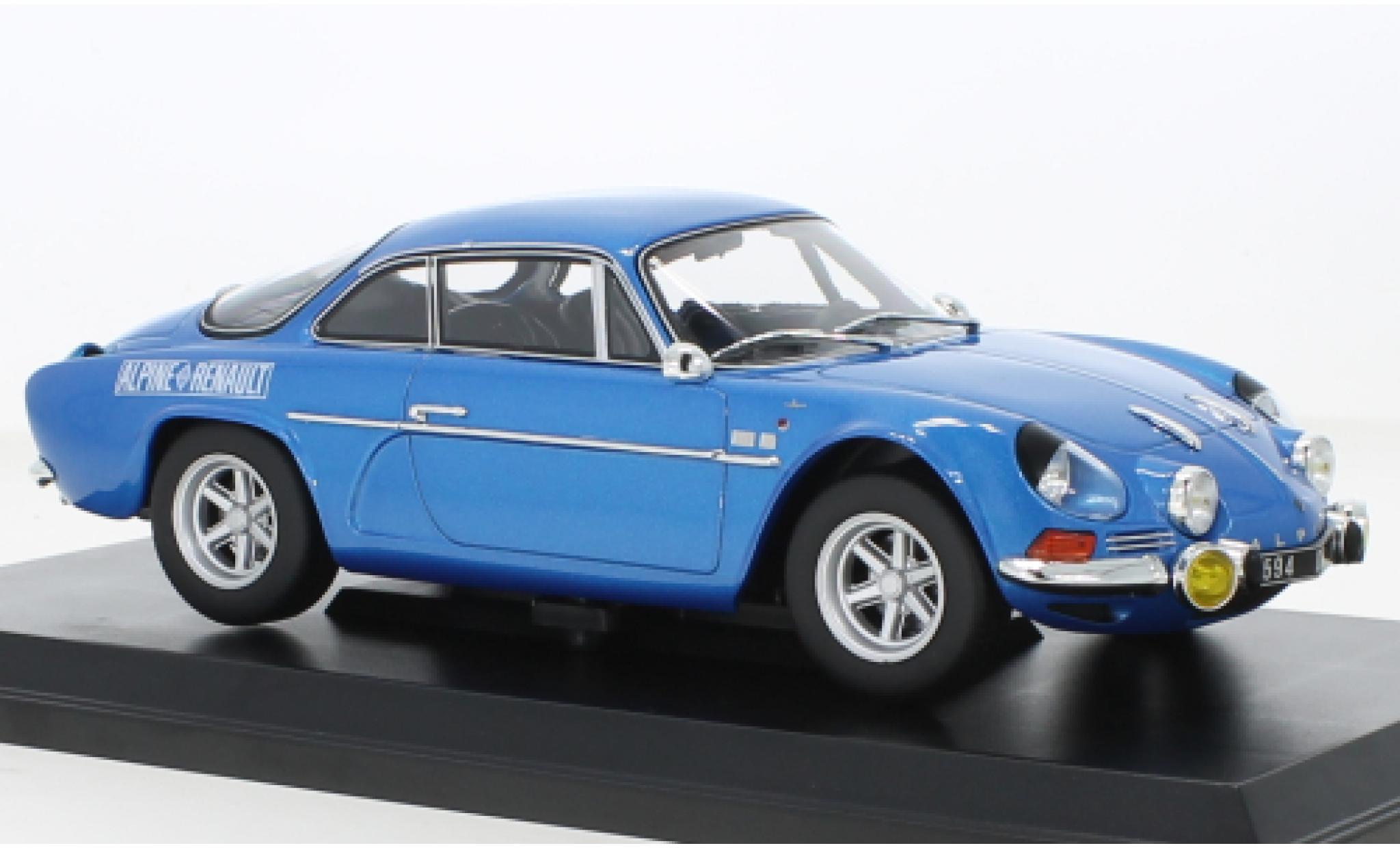 Alpine A110 1/18 Norev Renault 1600S metallise blu 1972 modellino in miniatura