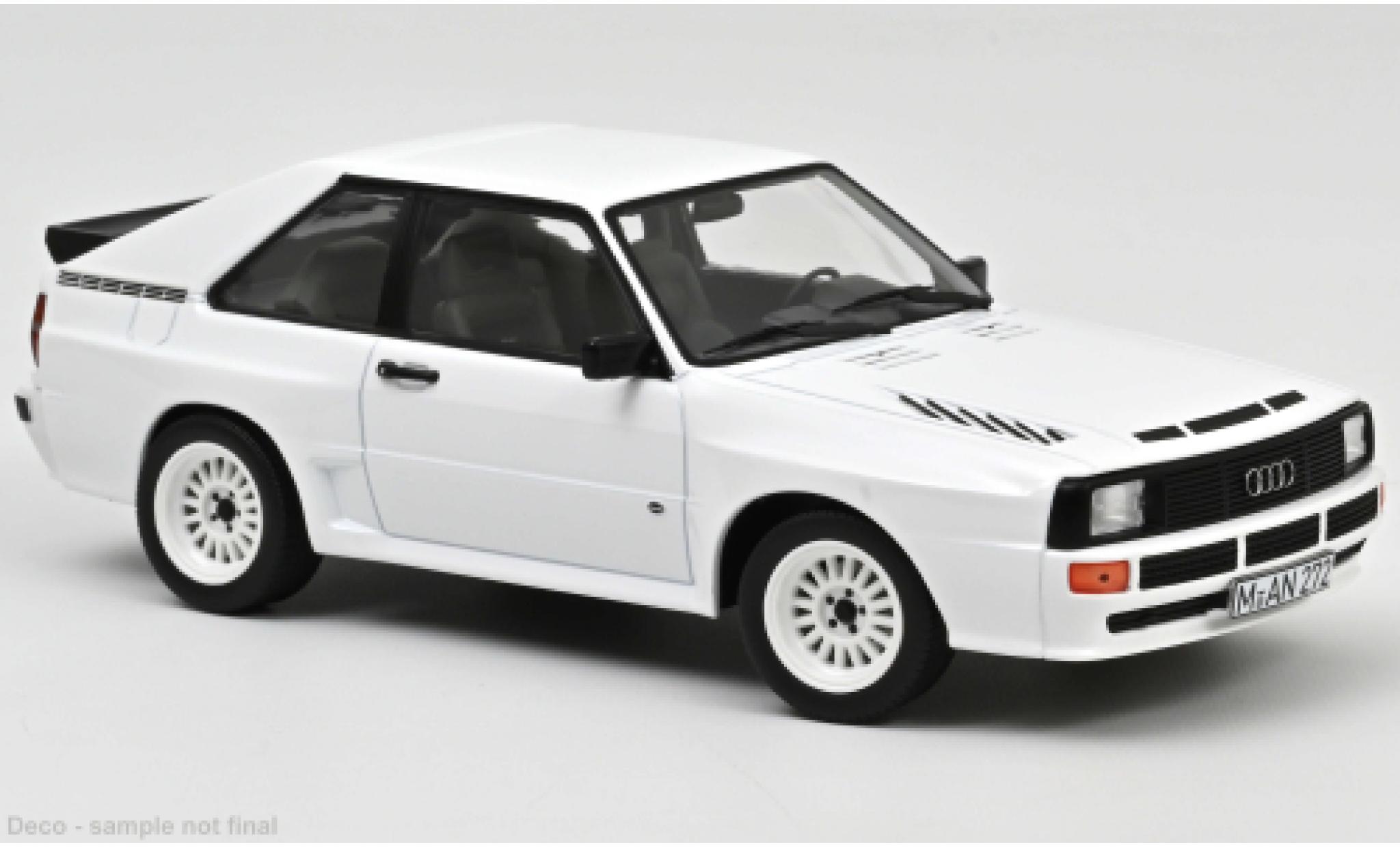 Audi Sport Quattro 1/18 Norev Sport quattro bianco 1985 modellino in miniatura